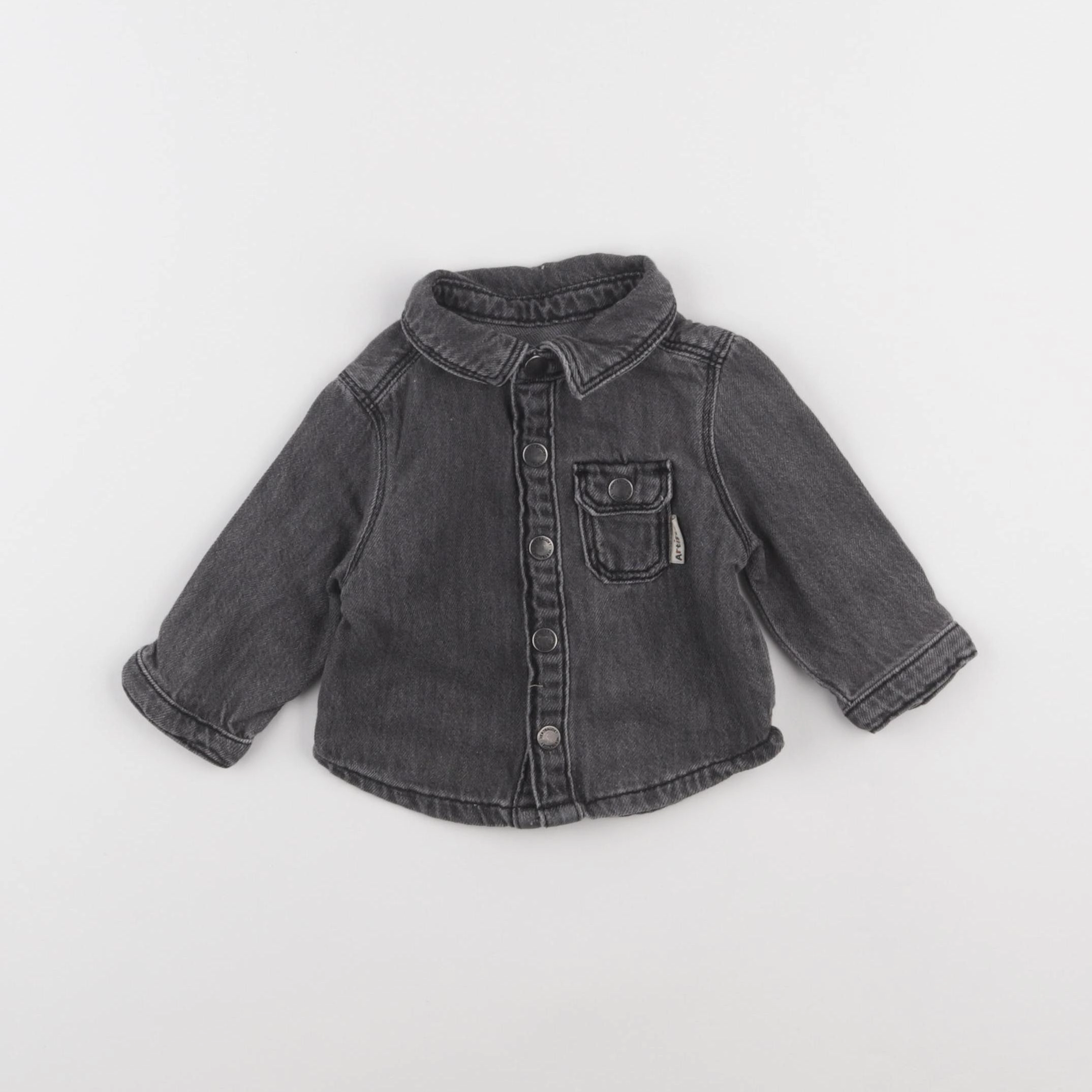 Vertbaudet - veste noir - 3 mois