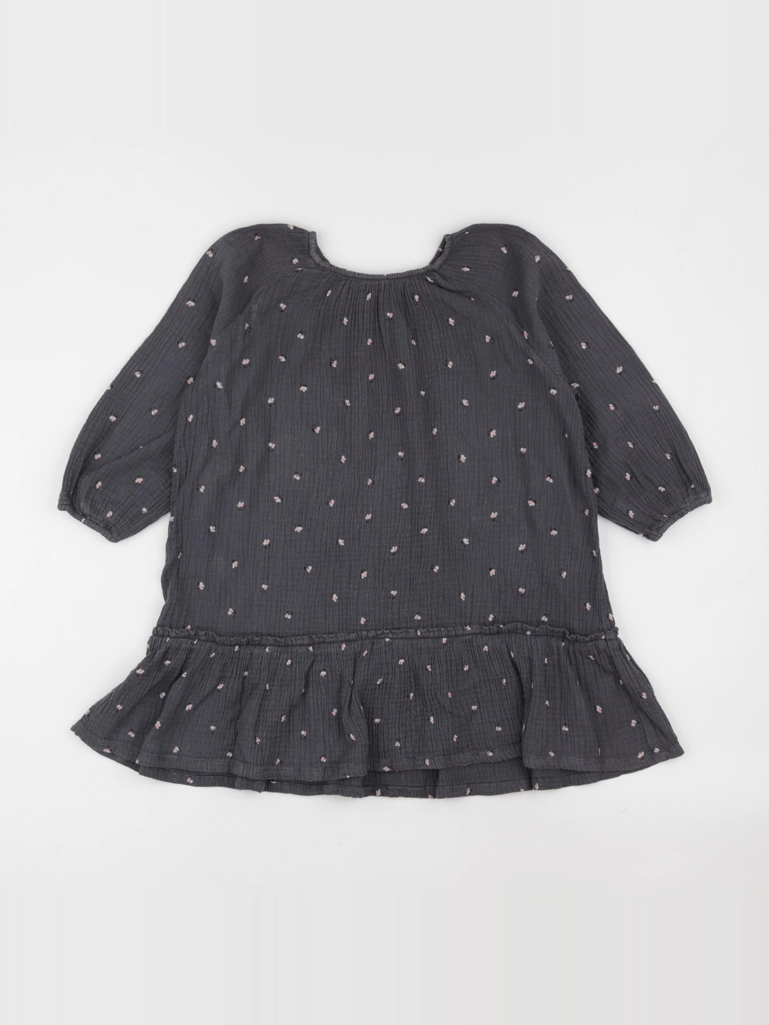 H&M - robe gris - 4/5 ans
