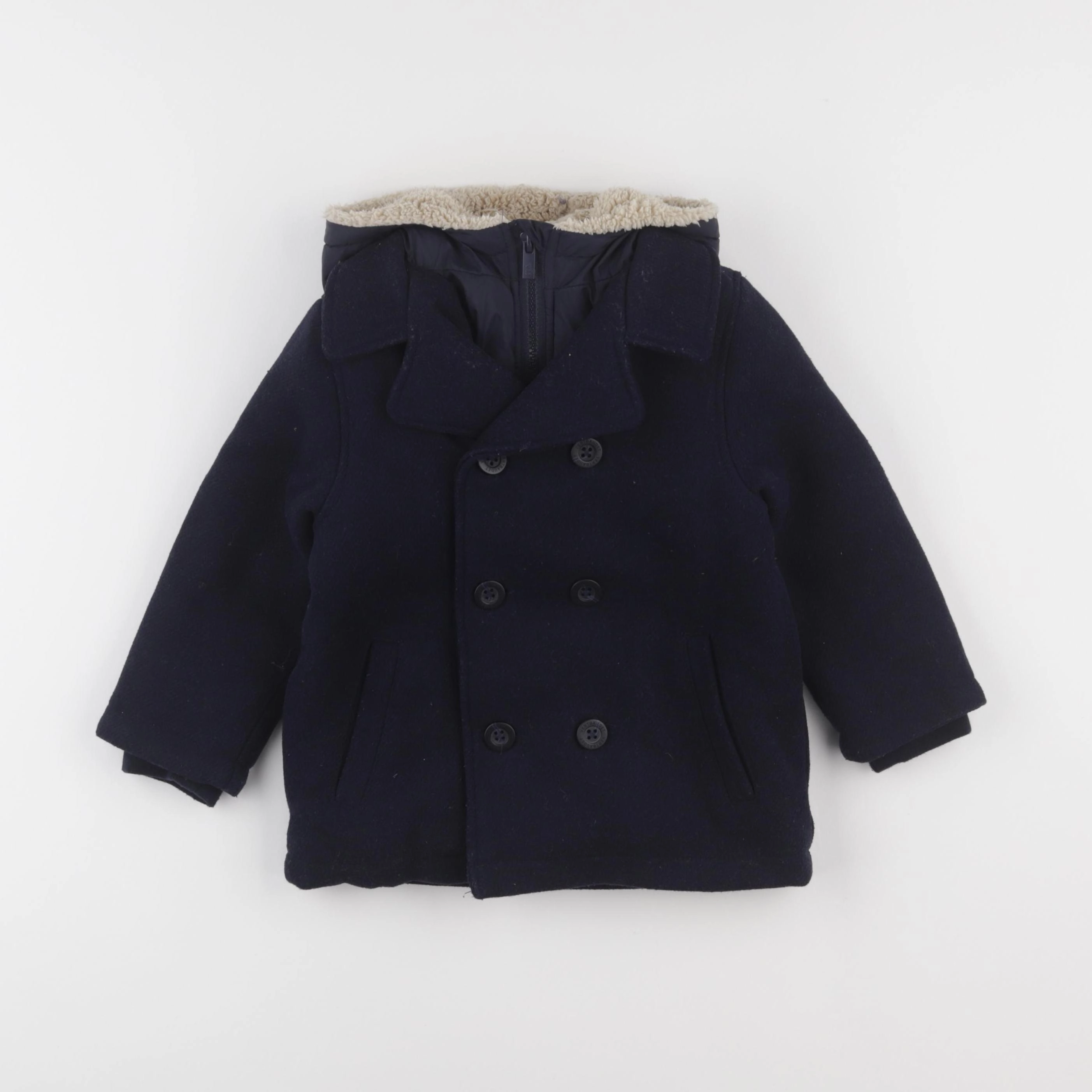 Vertbaudet - parka bleu - 3 ans