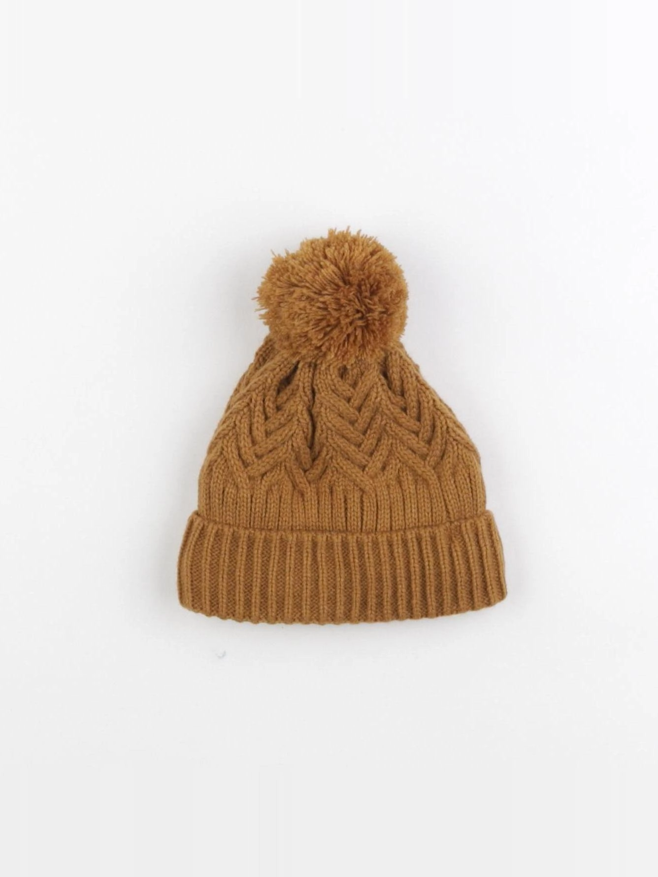 Vertbaudet - bonnet marron - 2/3 ans