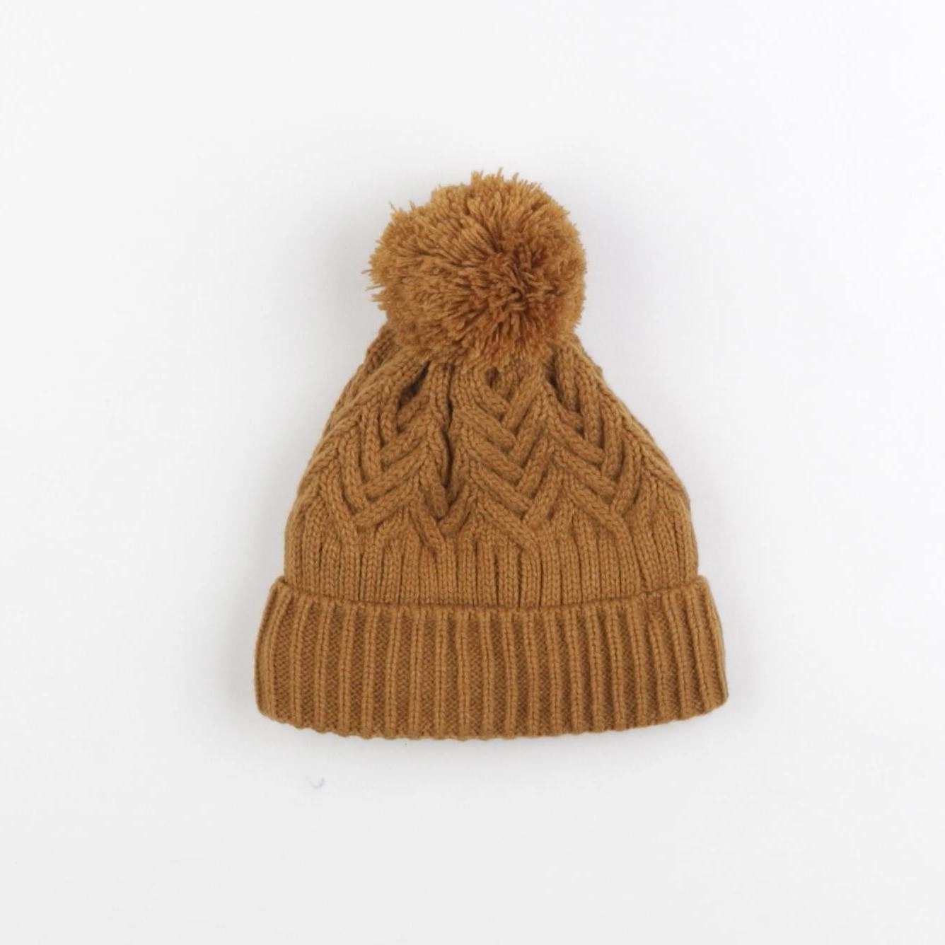 Vertbaudet - bonnet marron - 2/3 ans