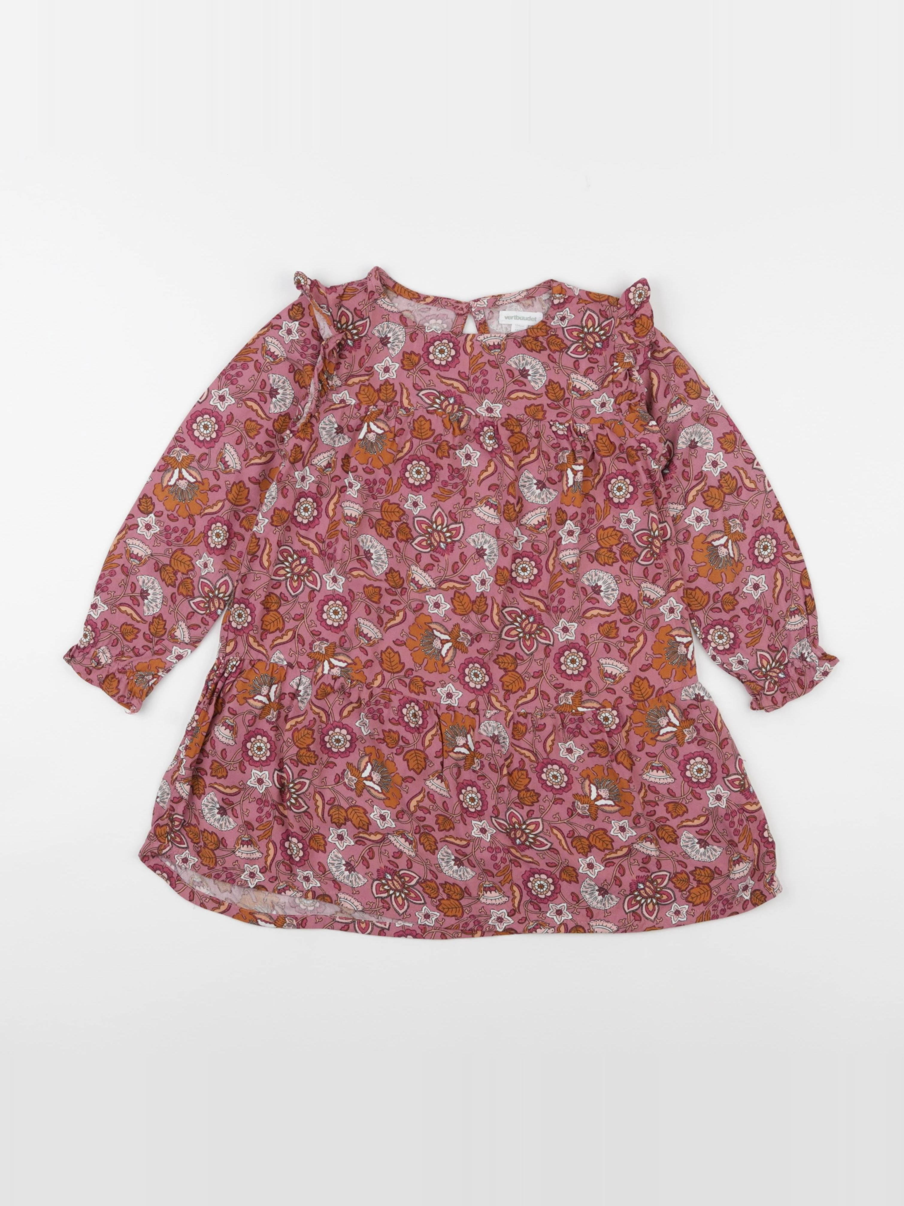 Vertbaudet - robe rose - 4 ans