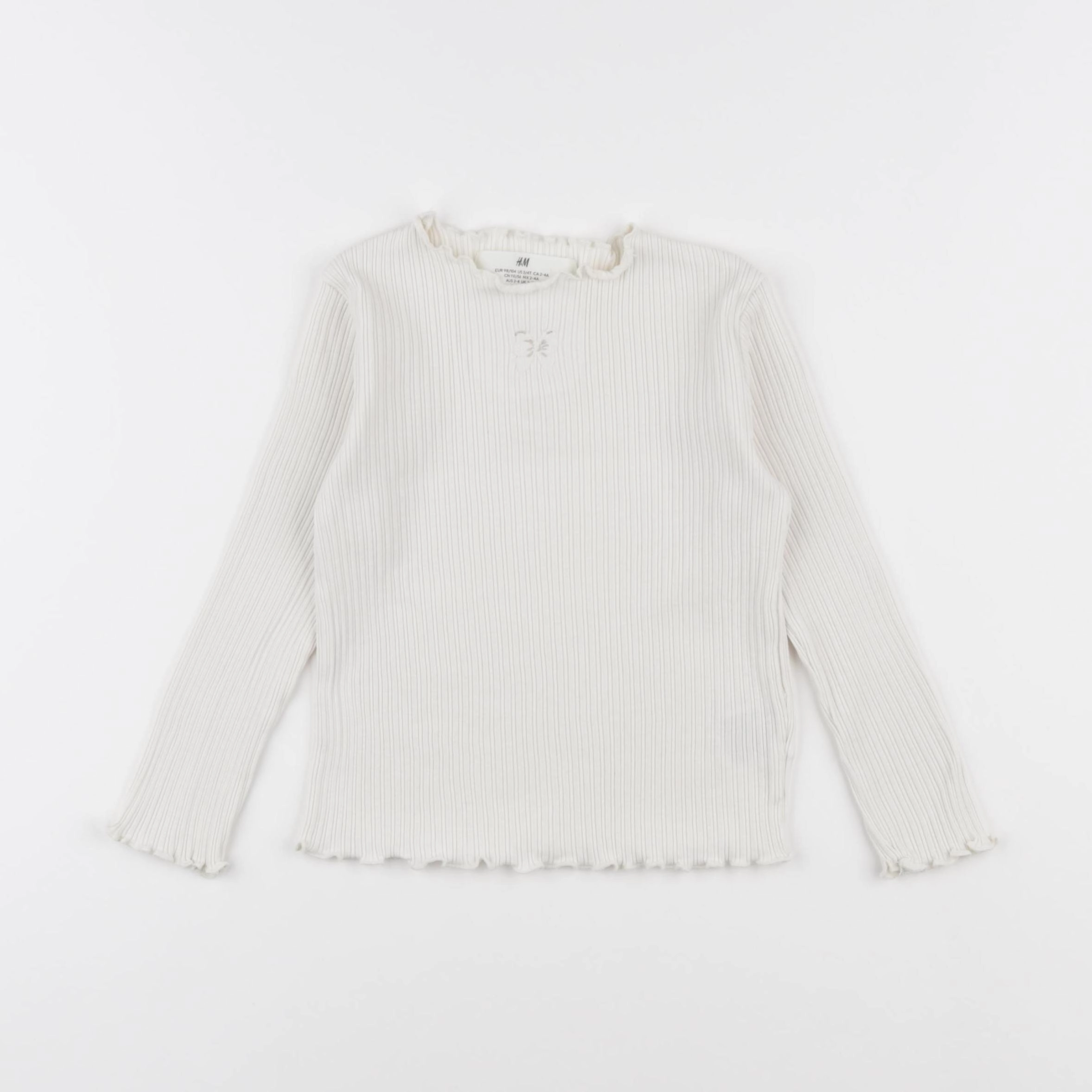 H&M - tee-shirt blanc - 2/4 ans