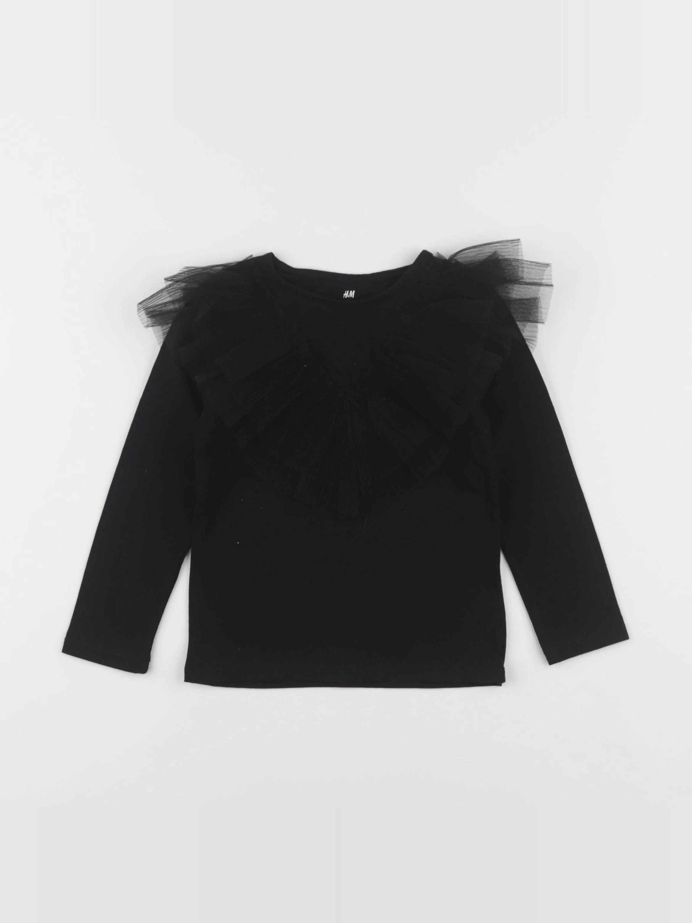 H&M - tee-shirt noir - 2/4 ans
