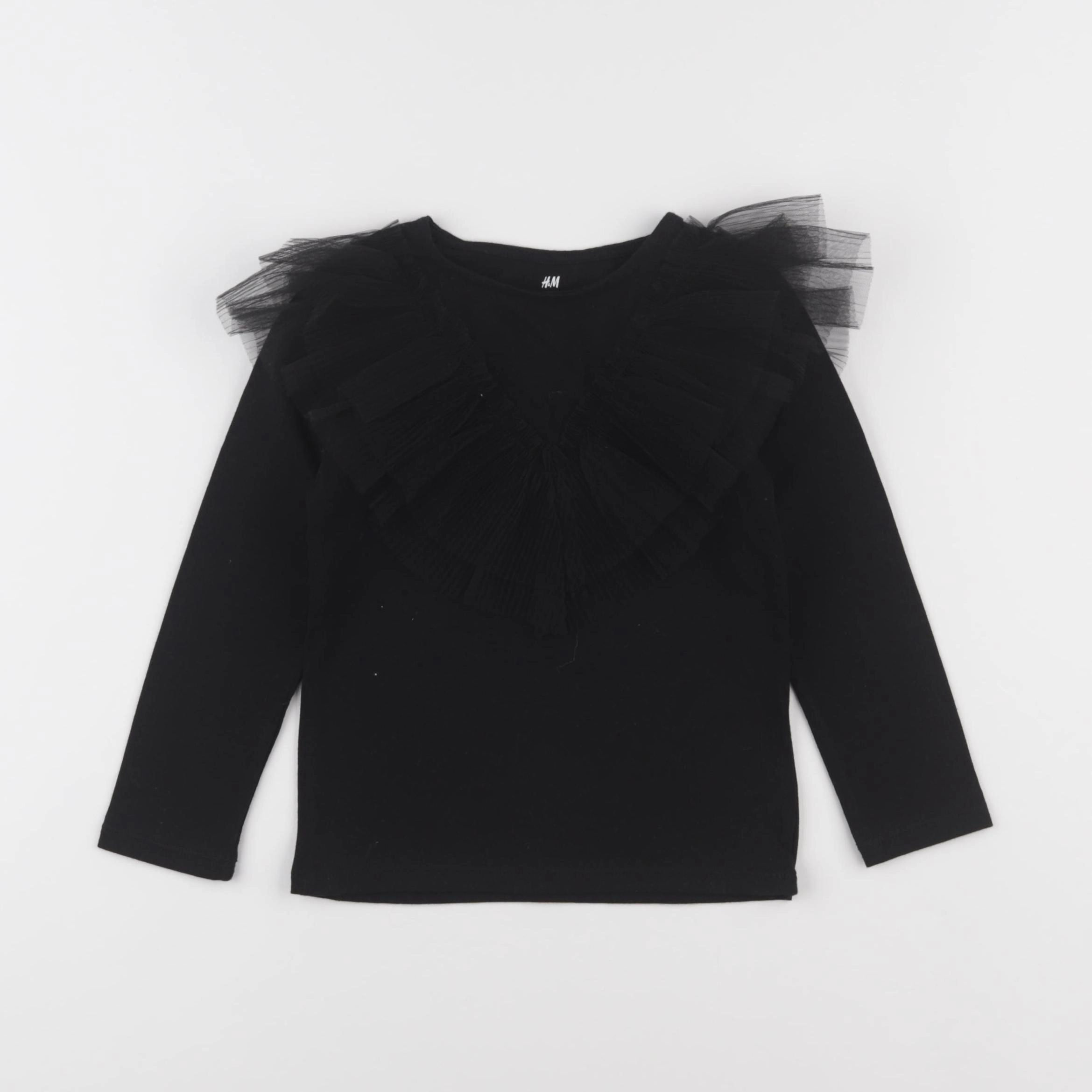 H&M - tee-shirt noir - 2/4 ans