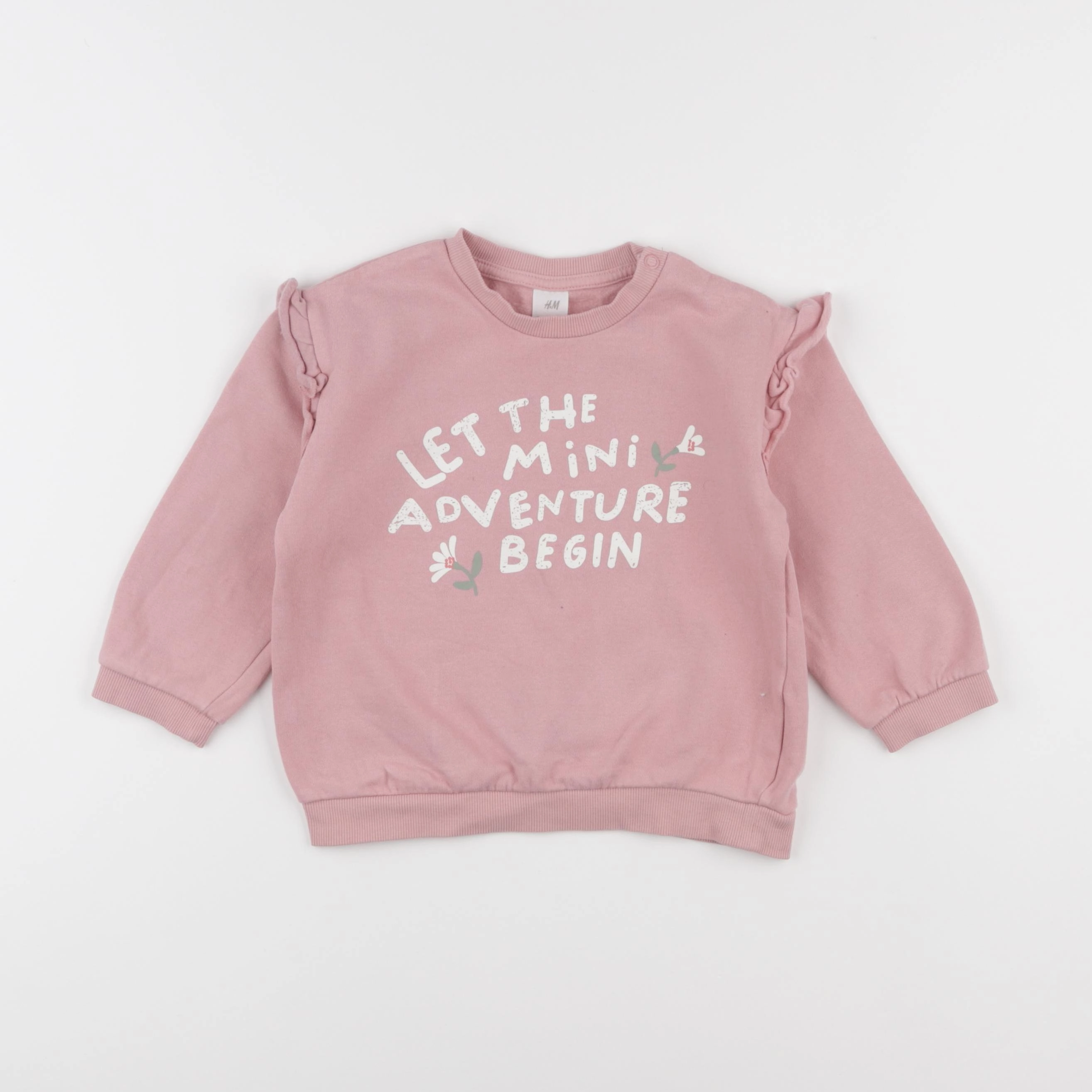 H&M - sweat rose - 2 ans