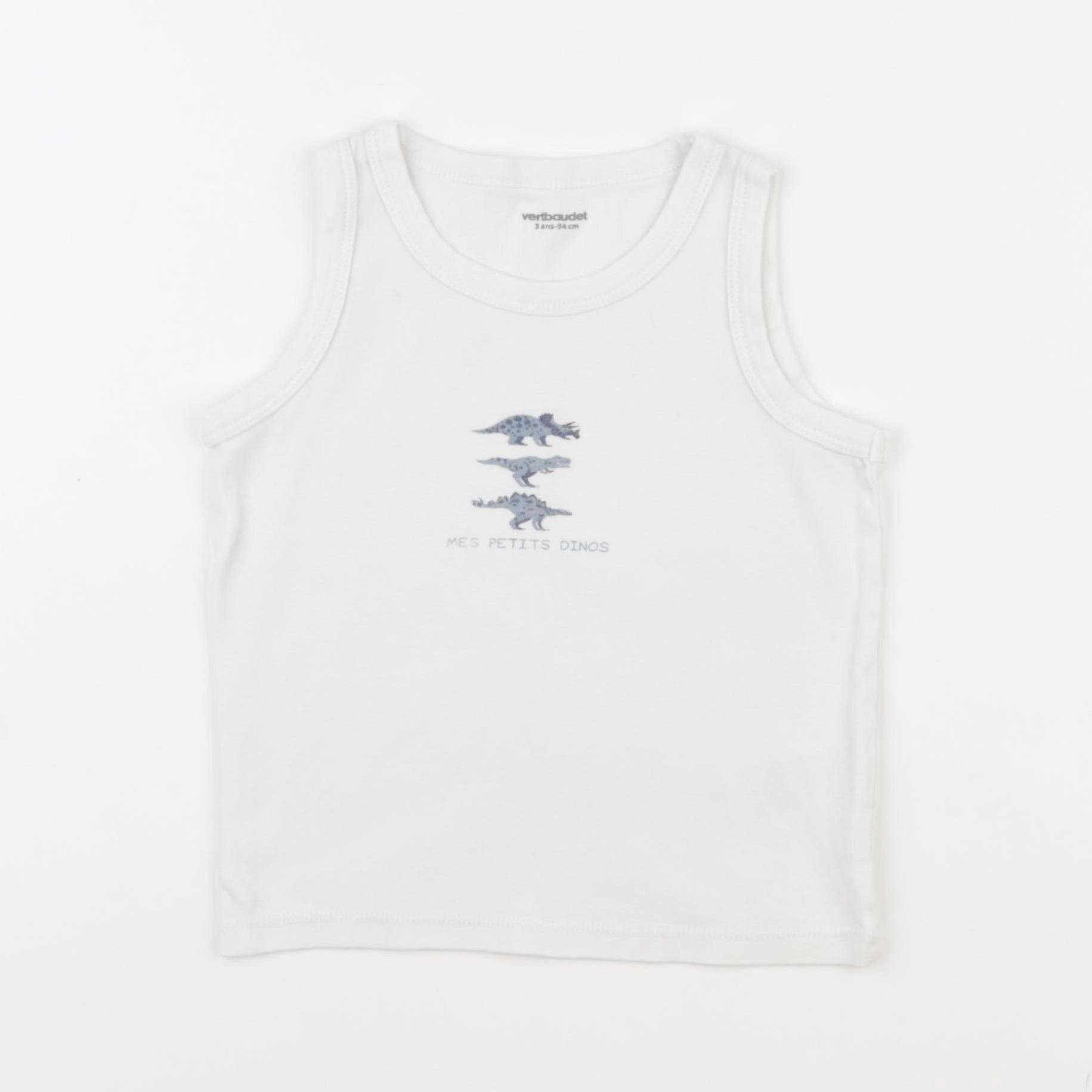 Vertbaudet - tee-shirt blanc - 3 ans