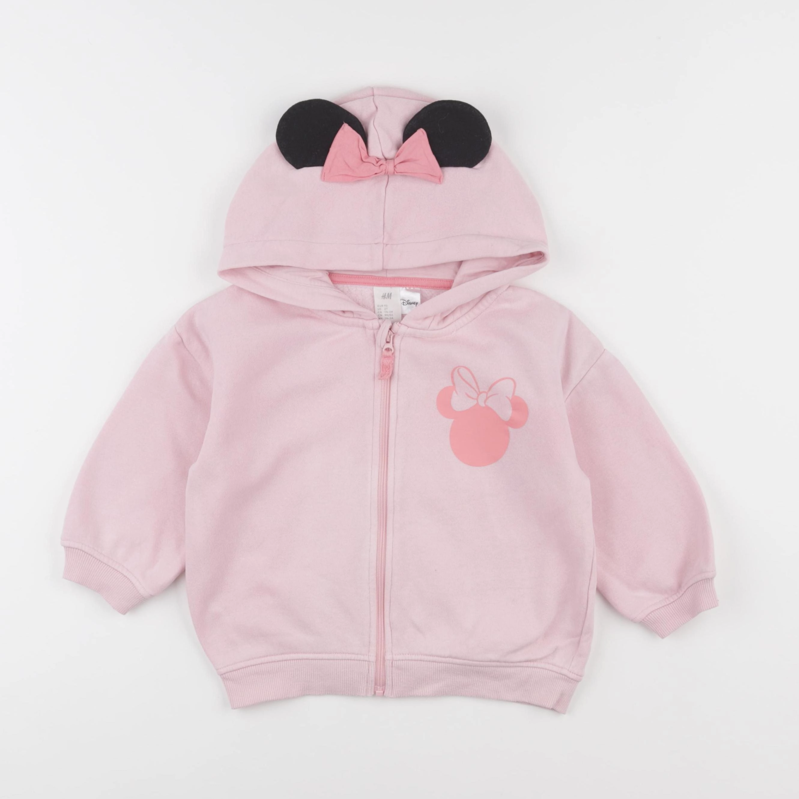 H&M - sweat rose - 2 ans