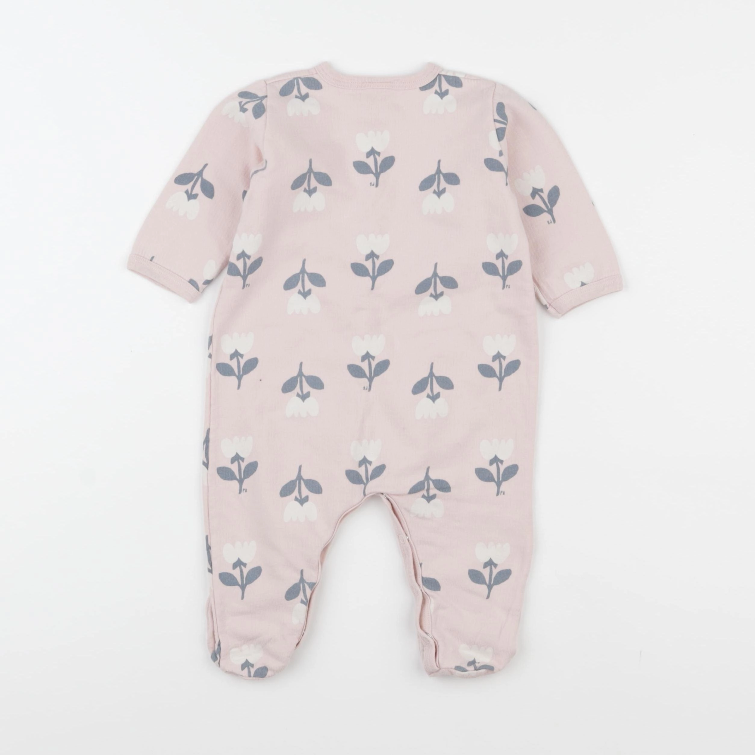 Petit Bateau - pyjama coton rose - 6 mois