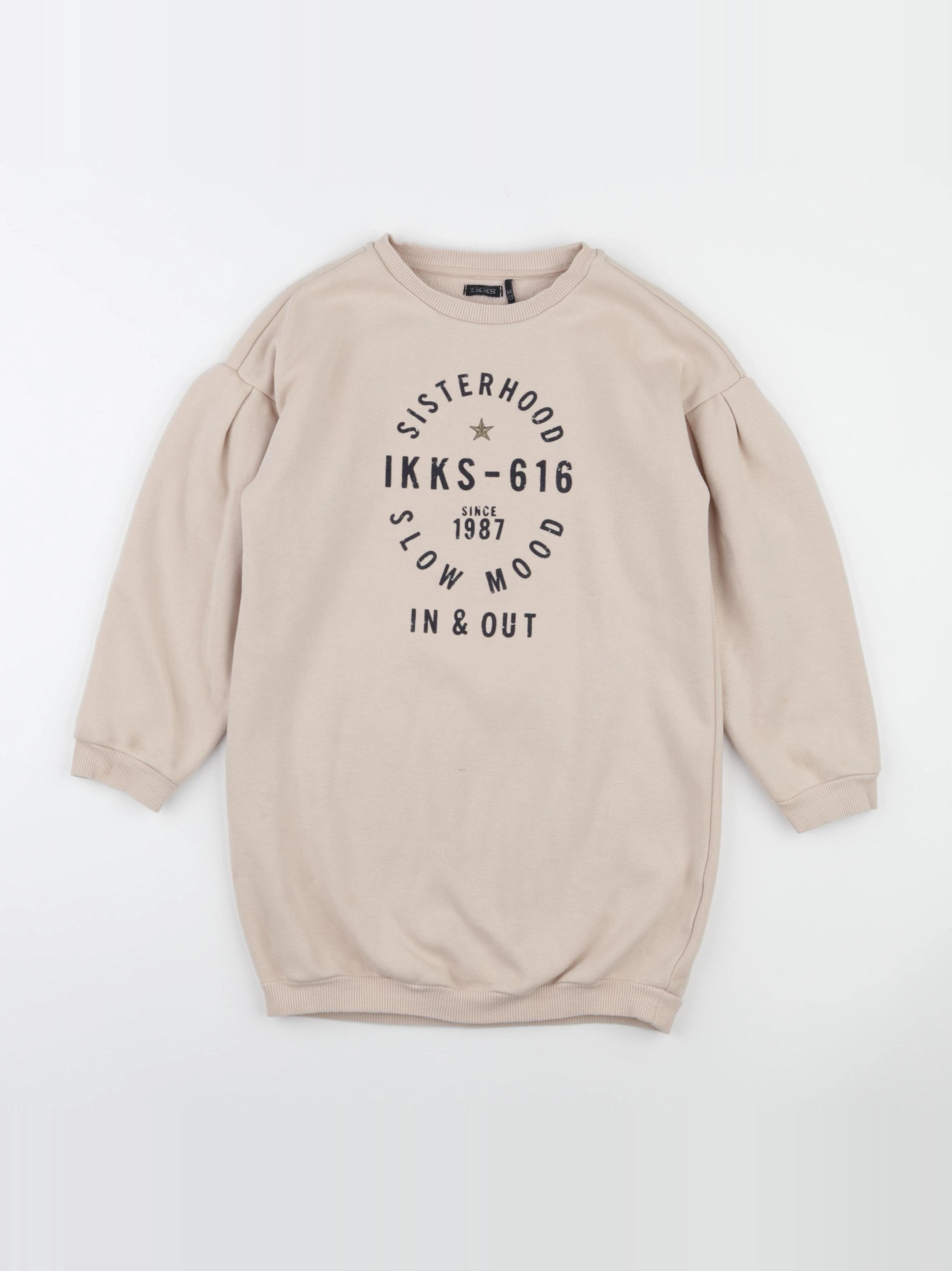 IKKS - robe beige - 8 ans