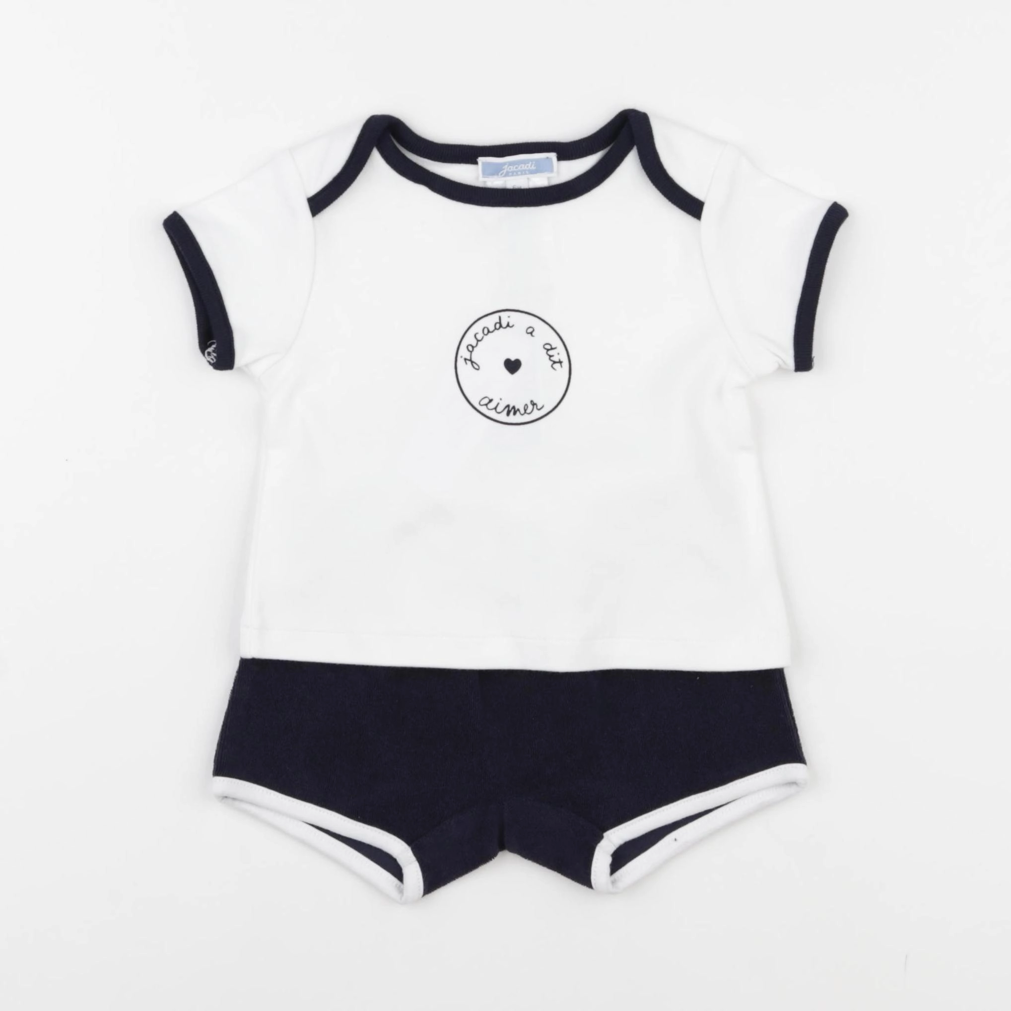 Jacadi - ensemble blanc - 6 mois