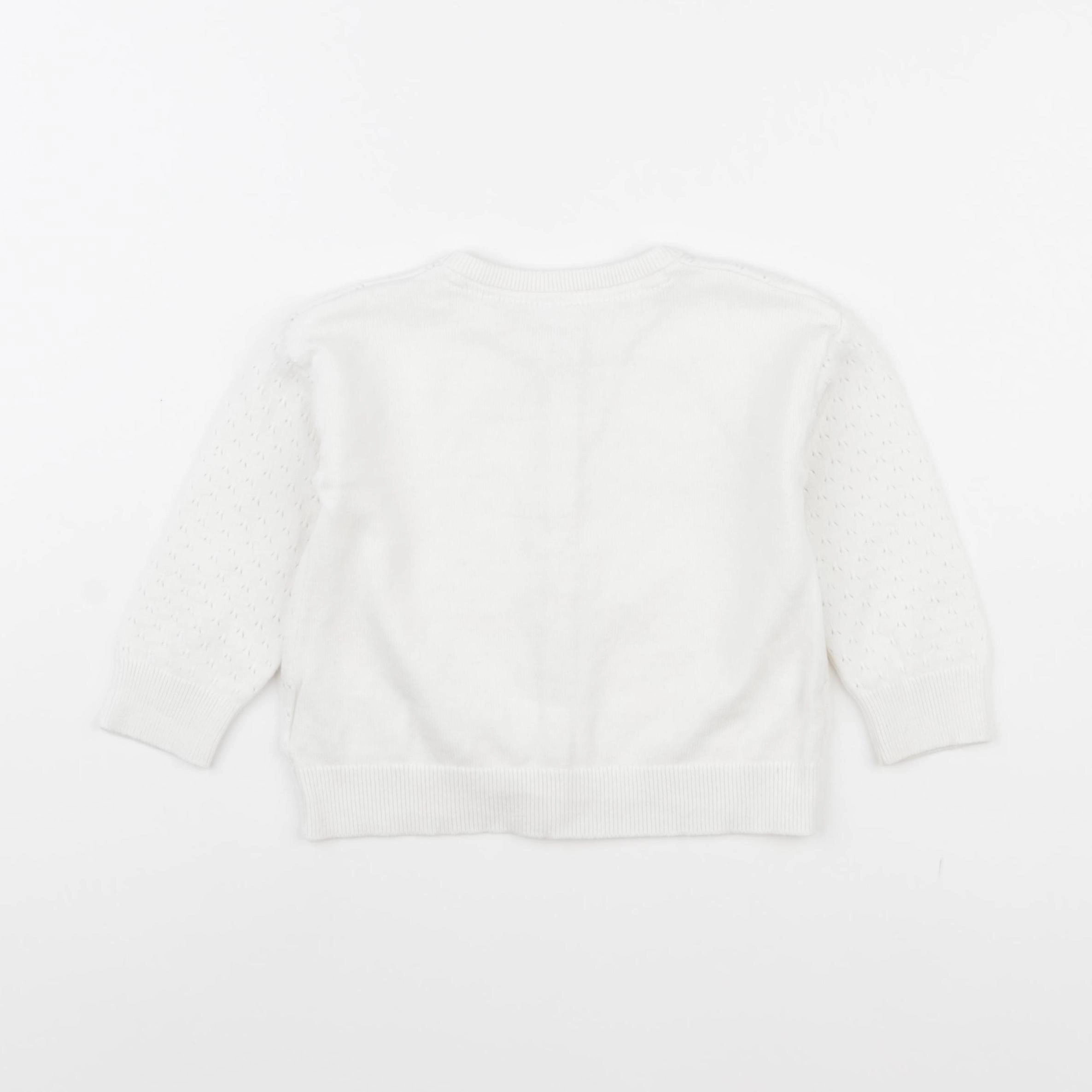 H&M - gilet blanc - 12 mois