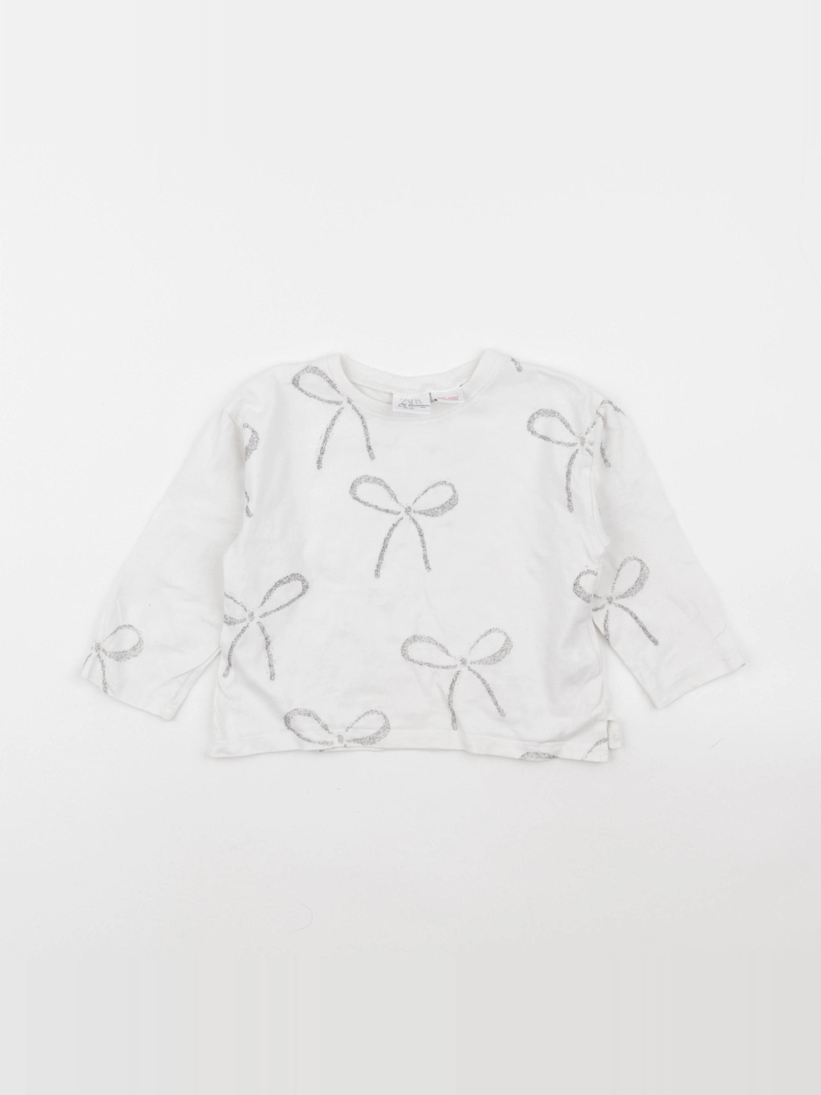Zara - tee-shirt blanc - 18/24 mois