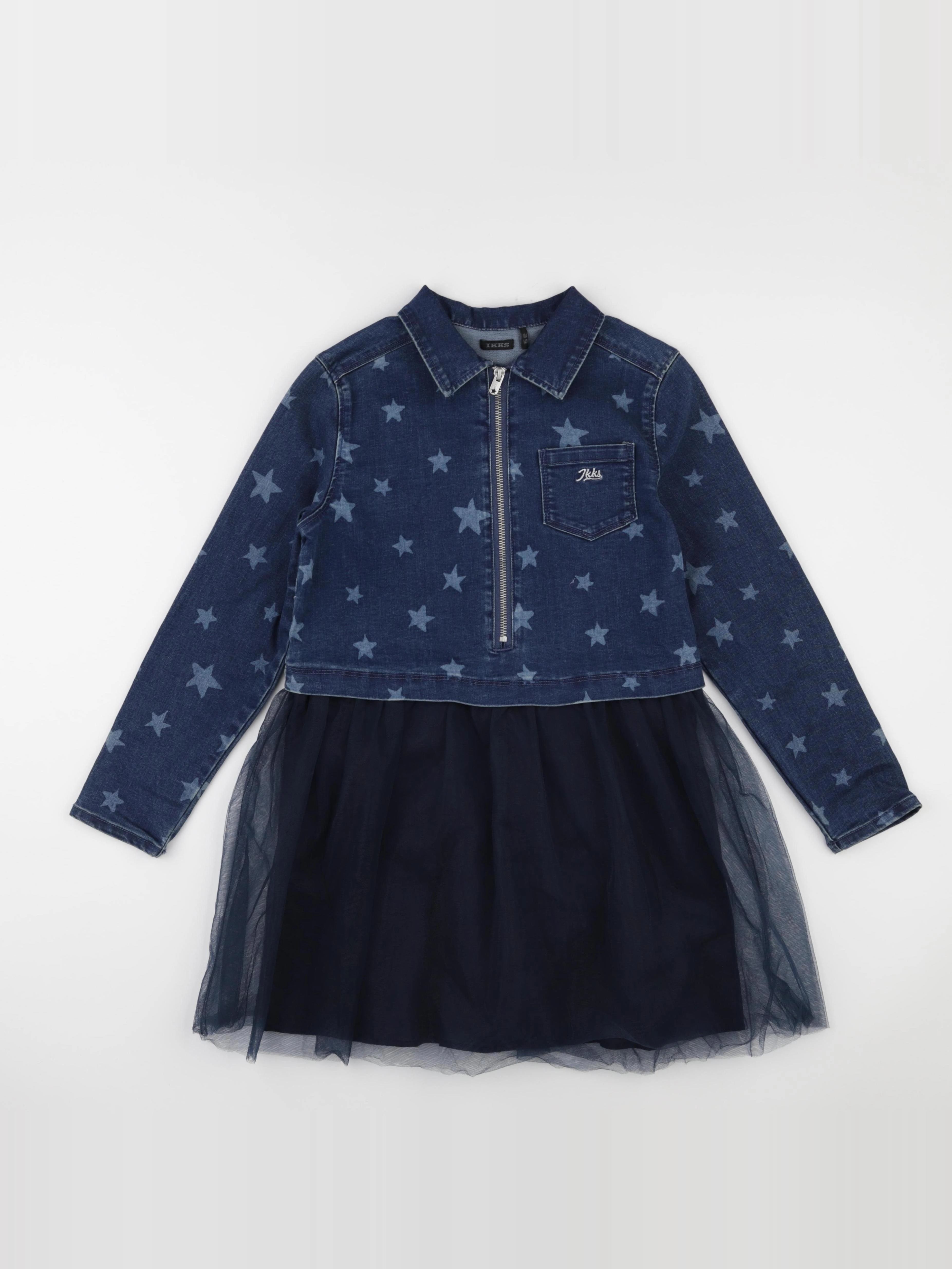 IKKS - robe bleu - 10 ans