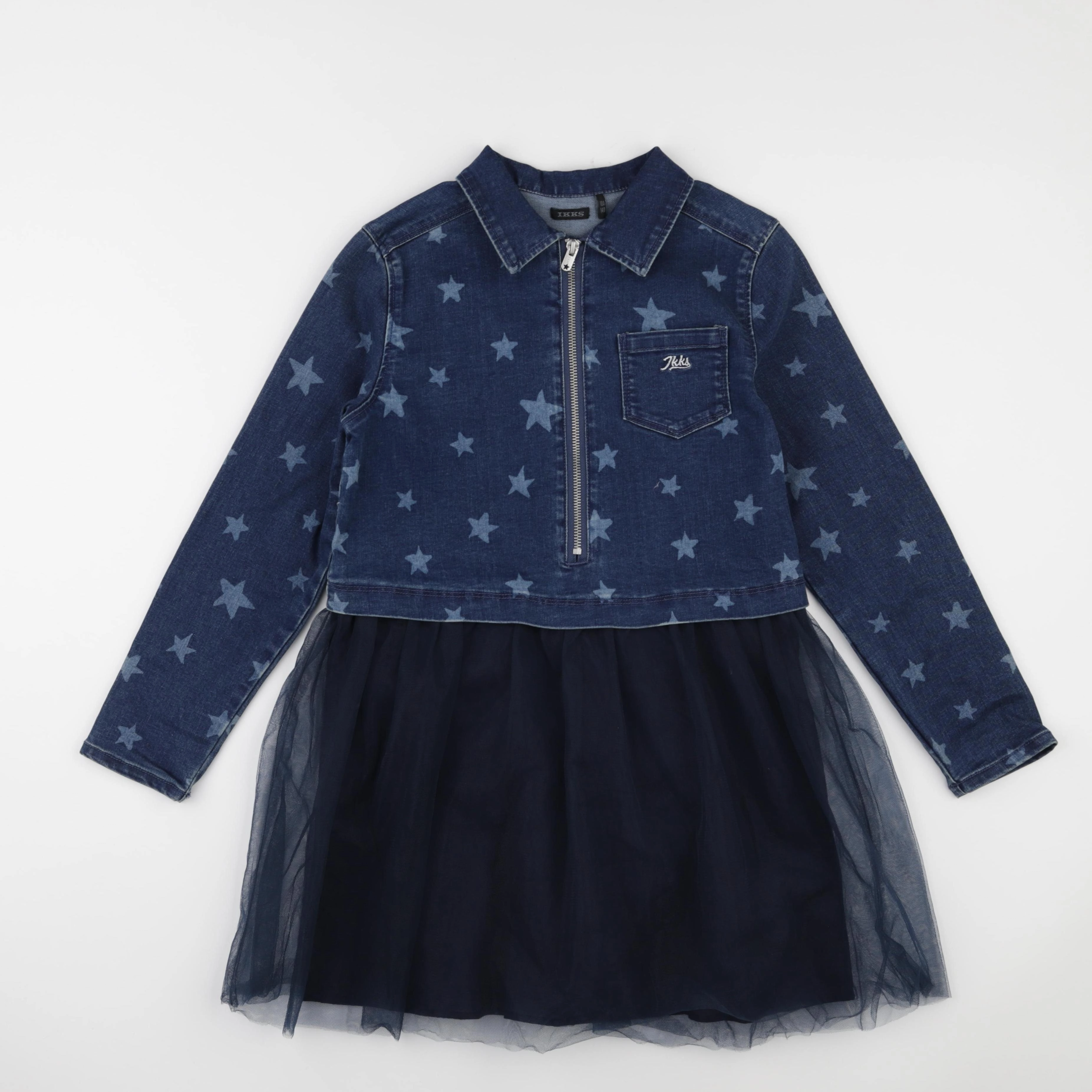 IKKS - robe bleu - 10 ans