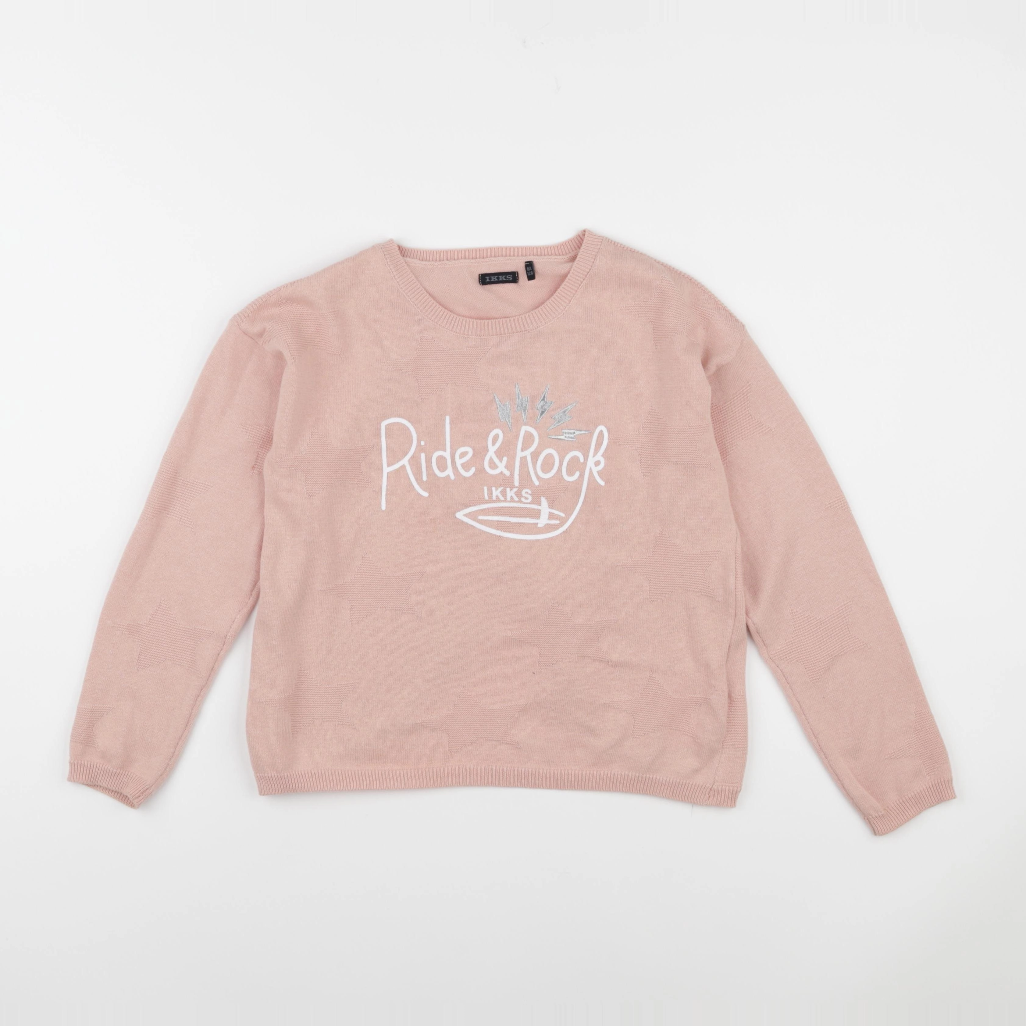 IKKS - sweat rose - 8 ans