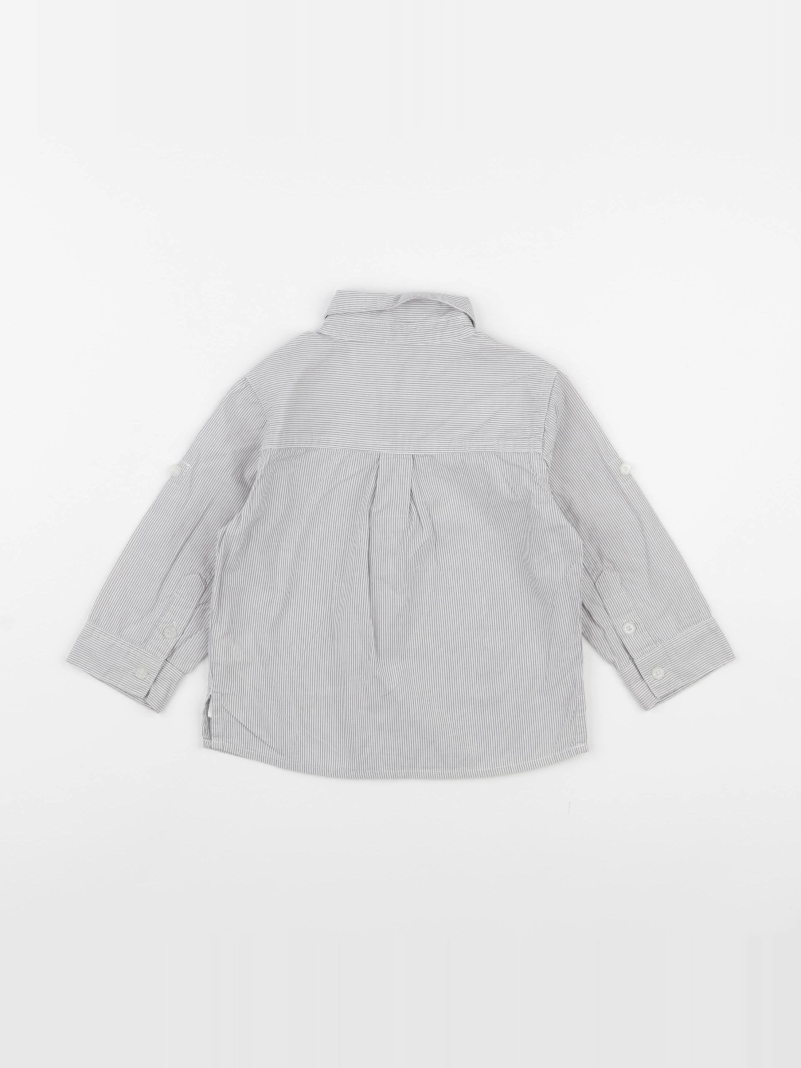 Vertbaudet - chemise gris - 2 ans