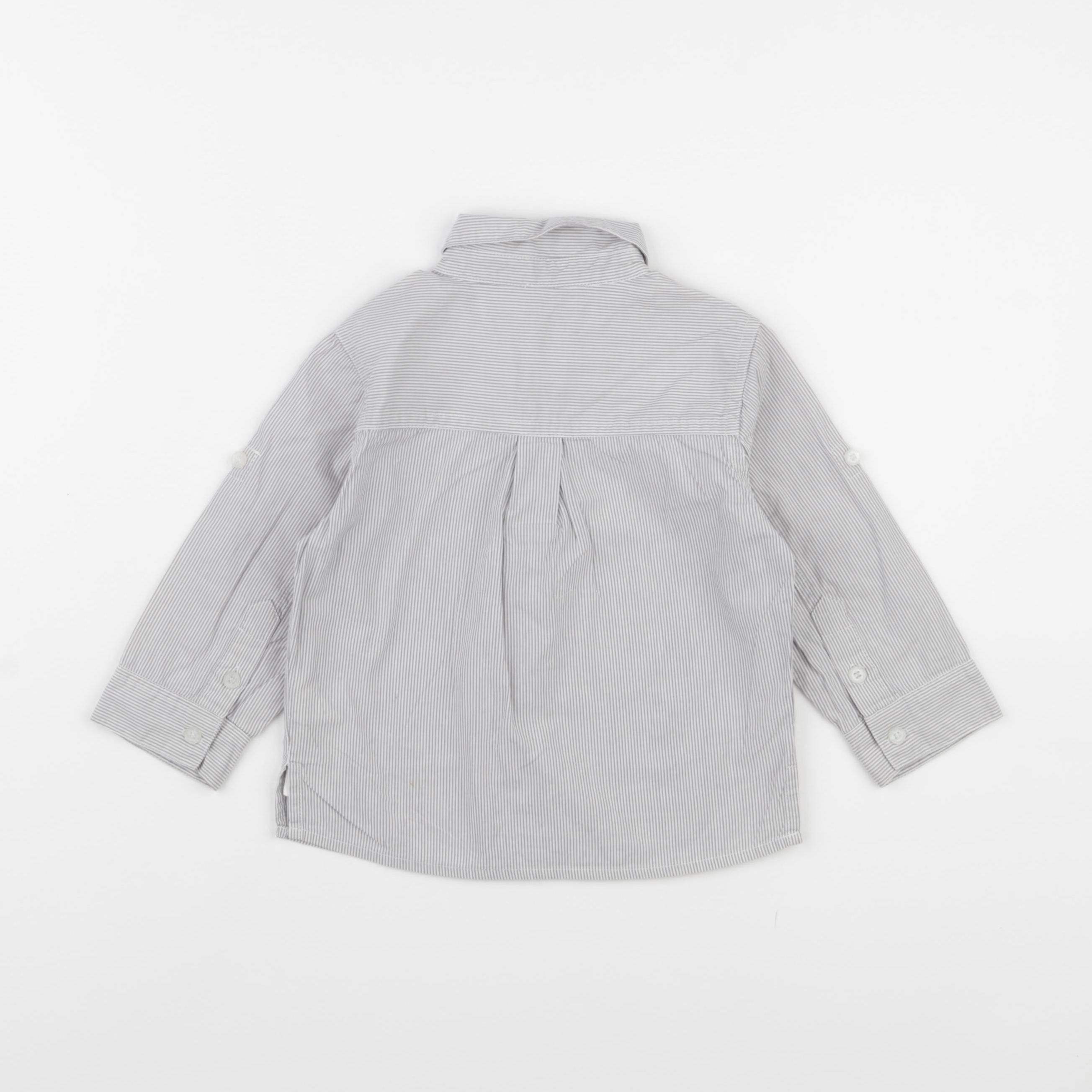 Vertbaudet - chemise gris - 2 ans