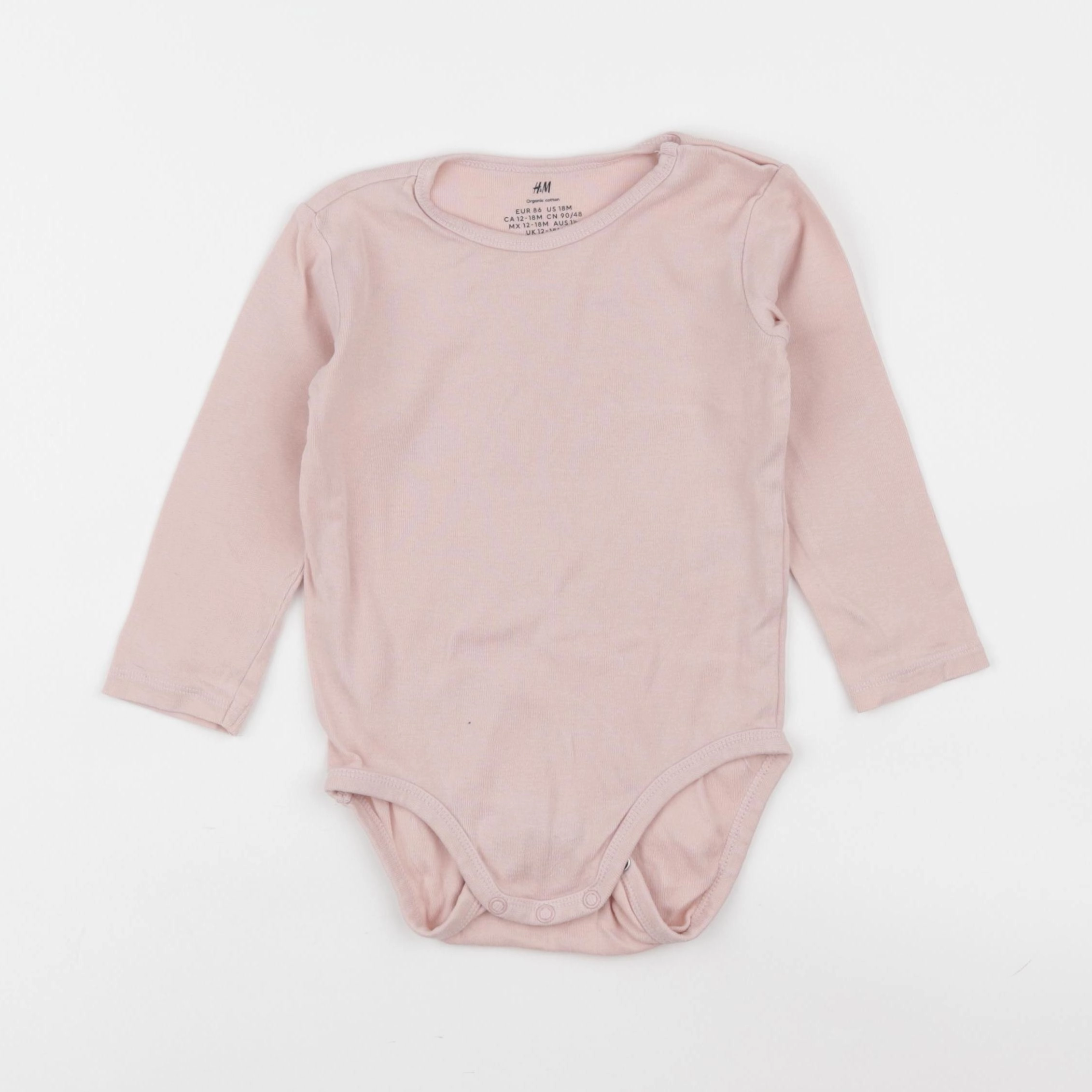 H&M - body rose - 12/18 mois
