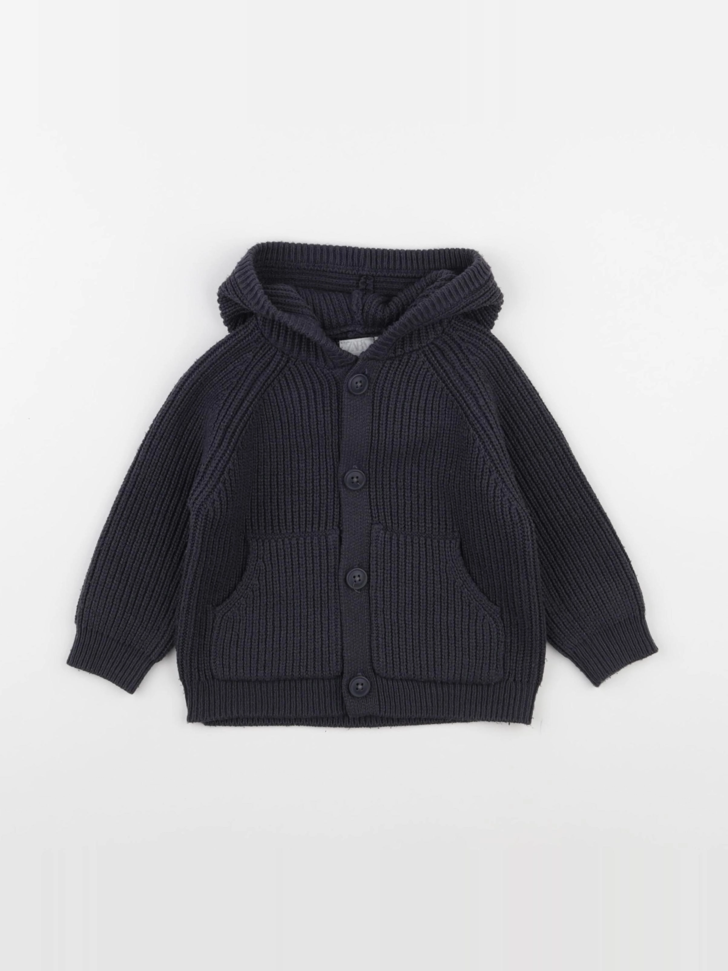 Zara - gilet bleu - 12/18 mois
