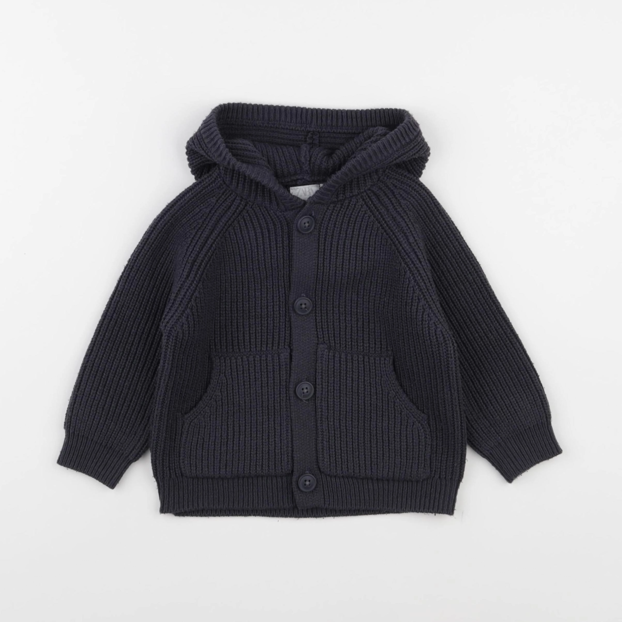 Zara - gilet bleu - 12/18 mois