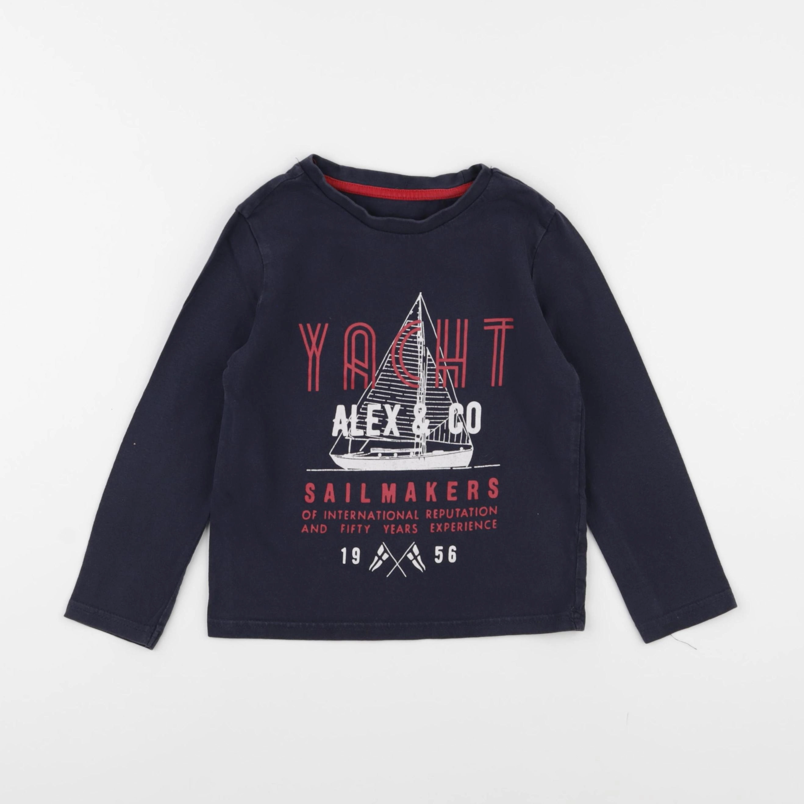 Vertbaudet - tee-shirt bleu - 5 ans