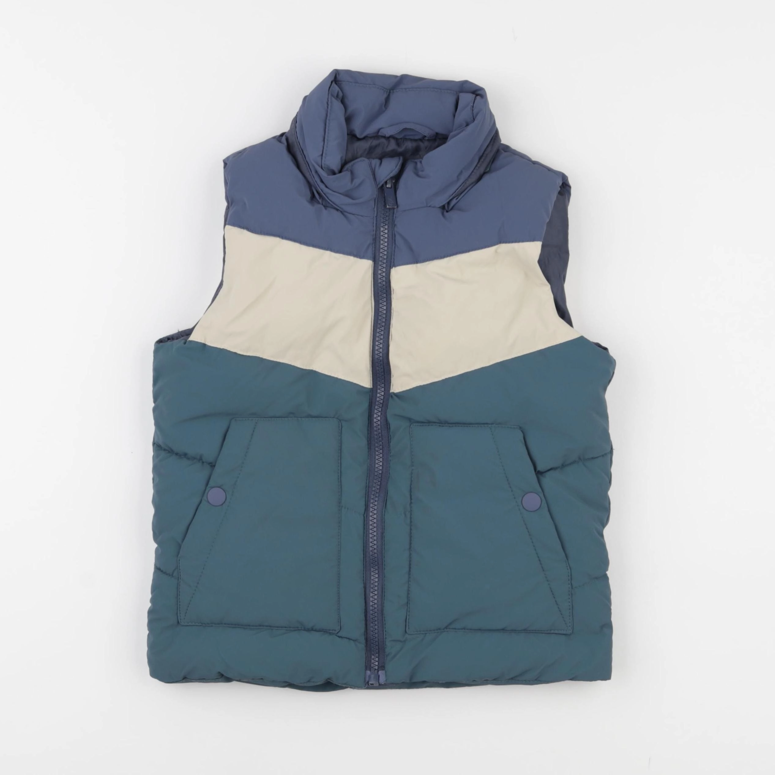 Vertbaudet - doudoune bleu - 6 ans