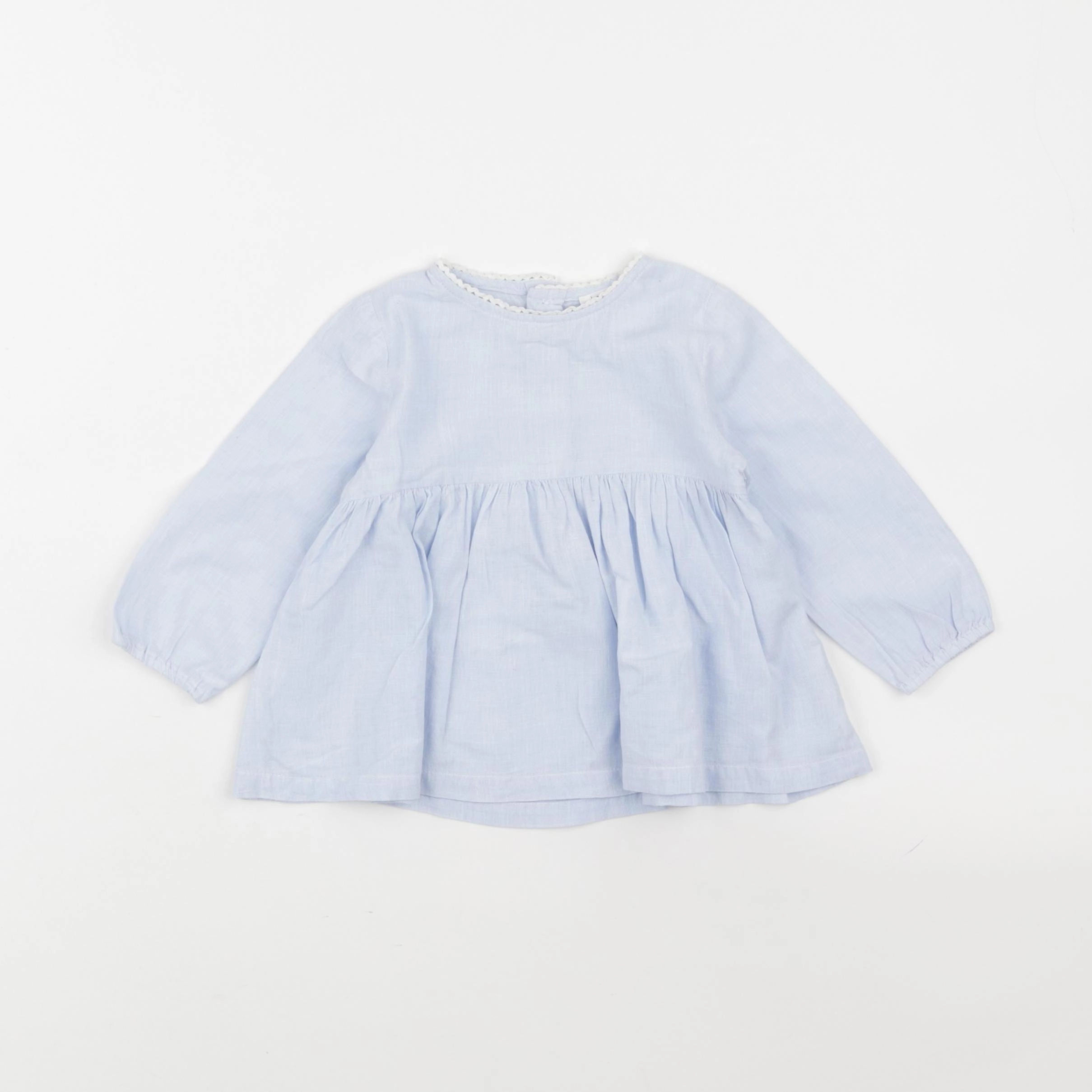 Boutchou - blouse bleu - 9 mois