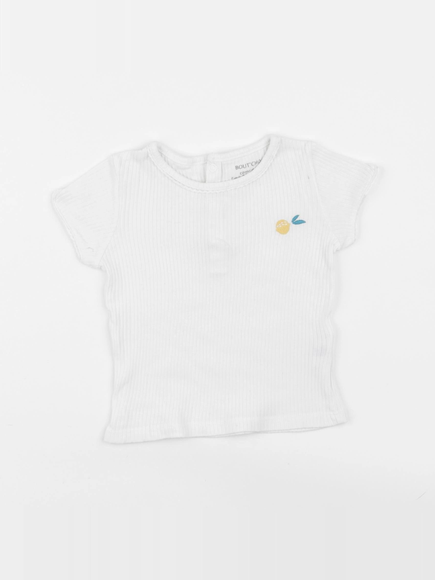 Boutchou - tee-shirt blanc - 12 mois
