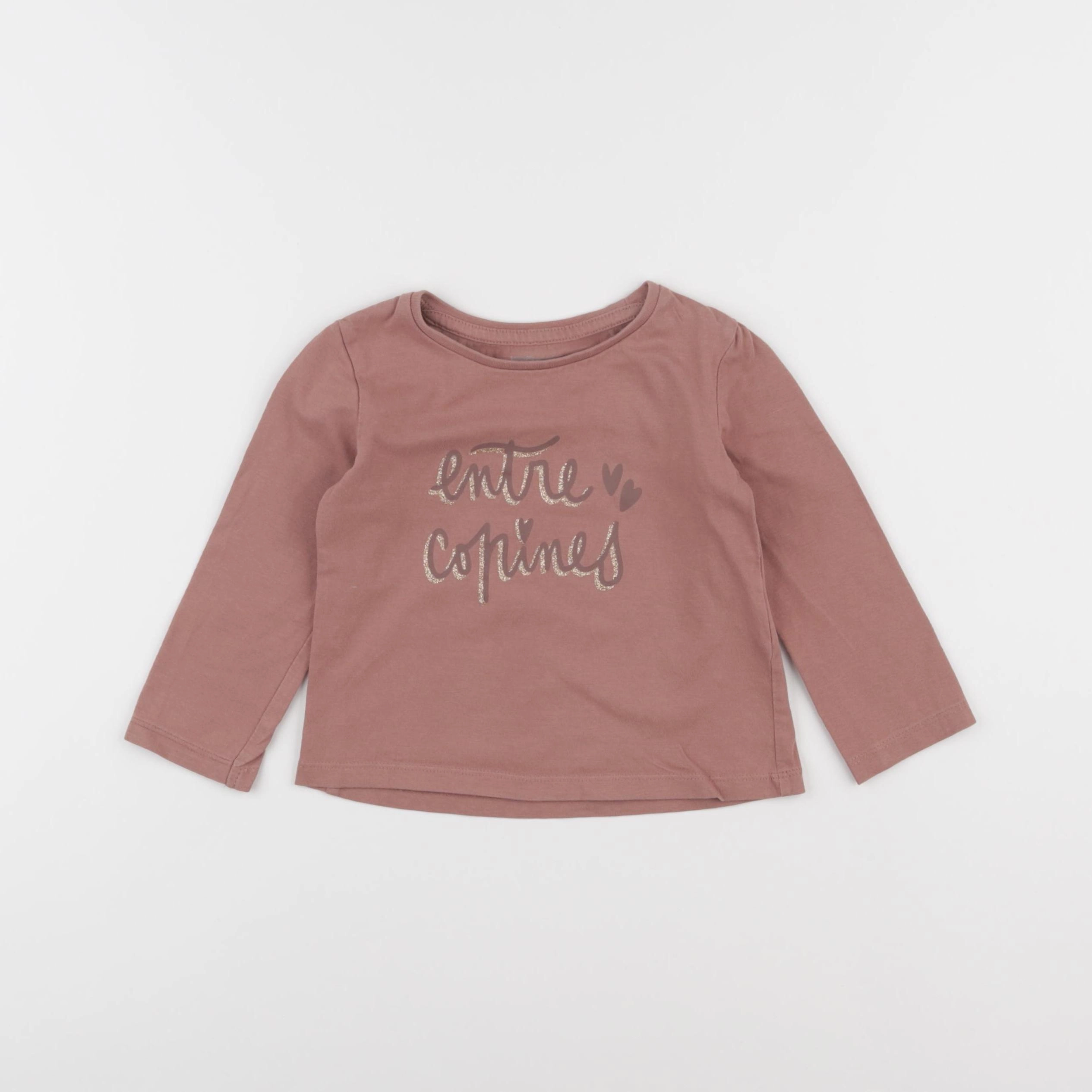 Vertbaudet - tee-shirt rose - 2 ans