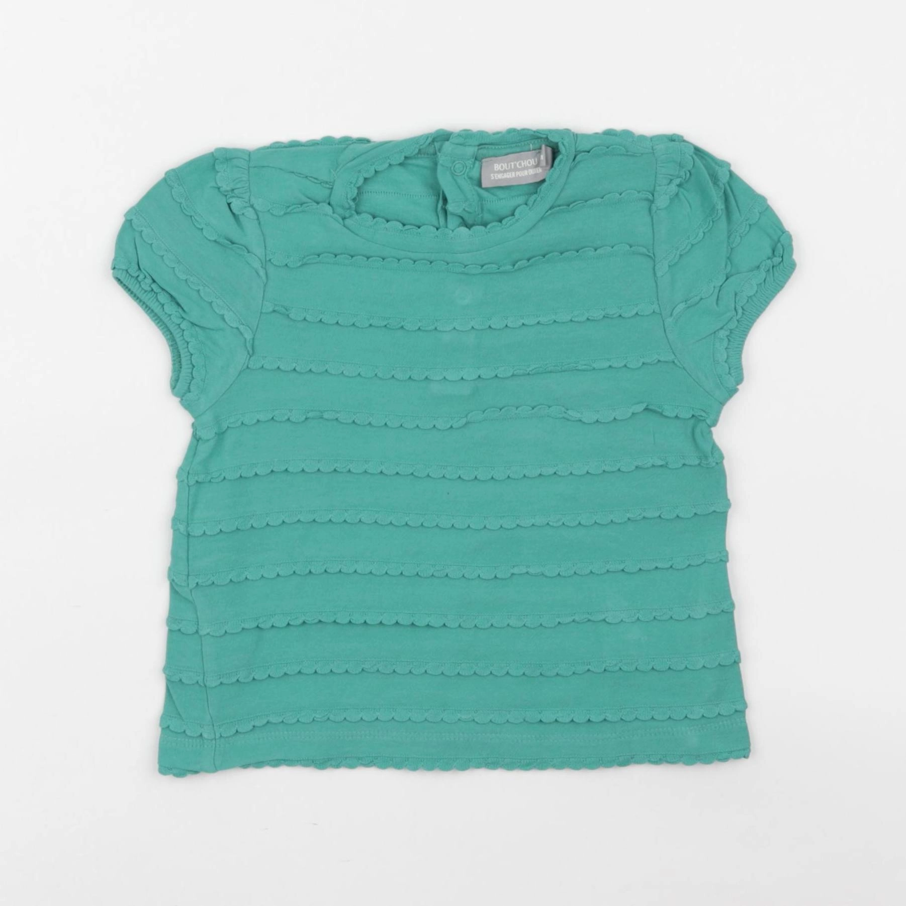 Boutchou - tee-shirt vert - 12 mois