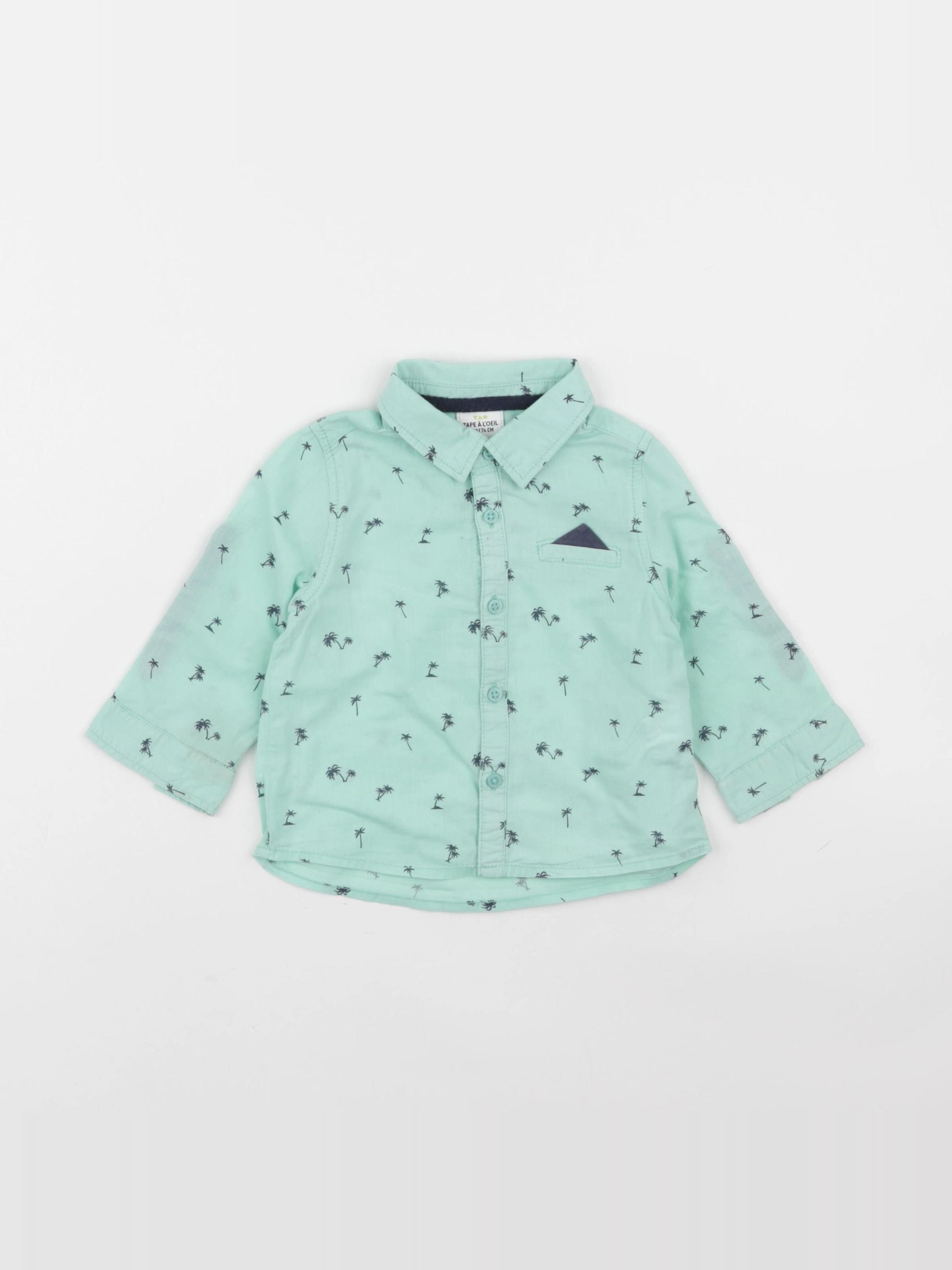 Tape à l'oeil - chemise vert - 12 mois