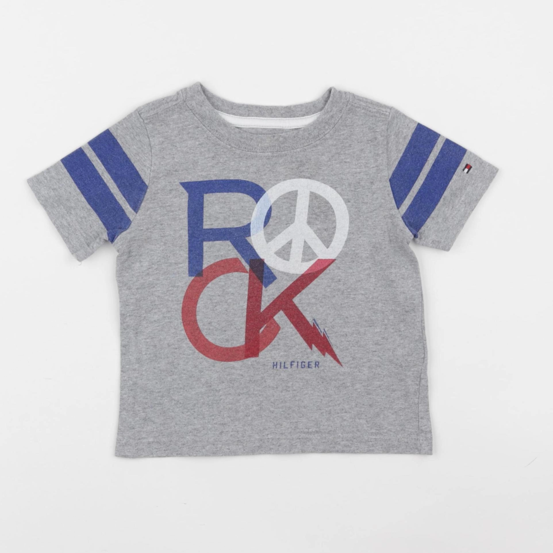Tommy Hilfiger - tee-shirt gris - 12 mois