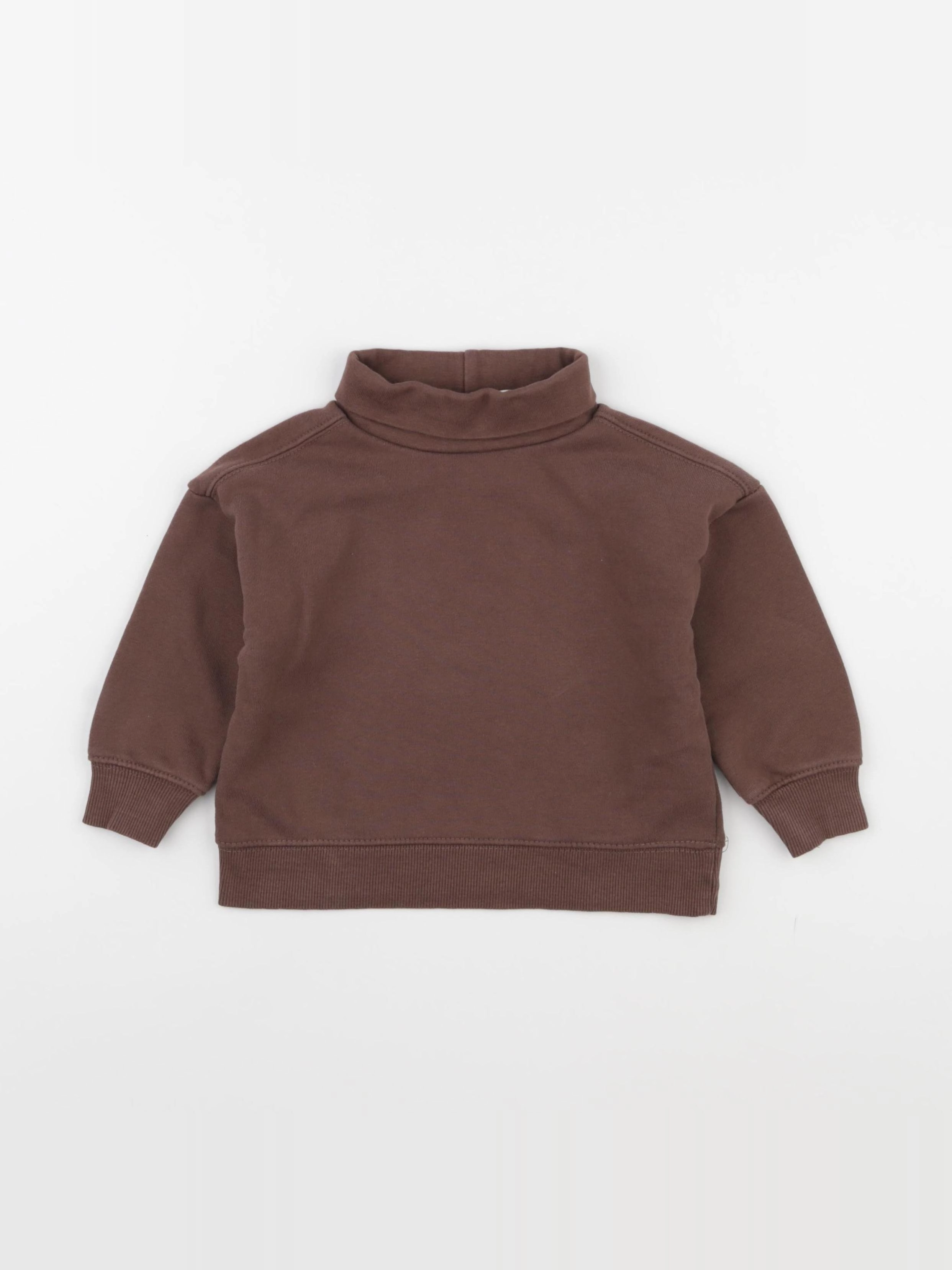 Zara - sweat marron - 12/18 mois
