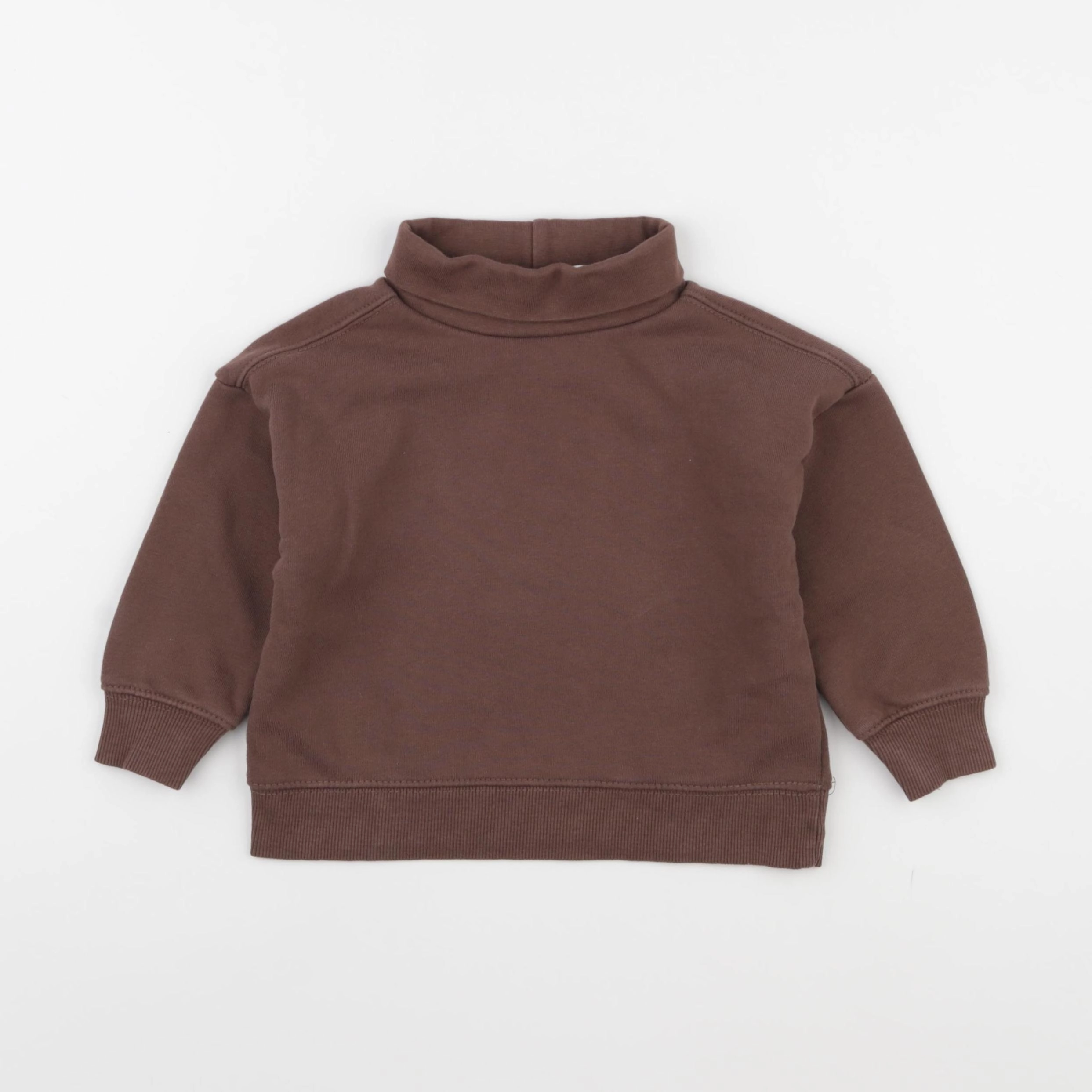 Zara - sweat marron - 12/18 mois