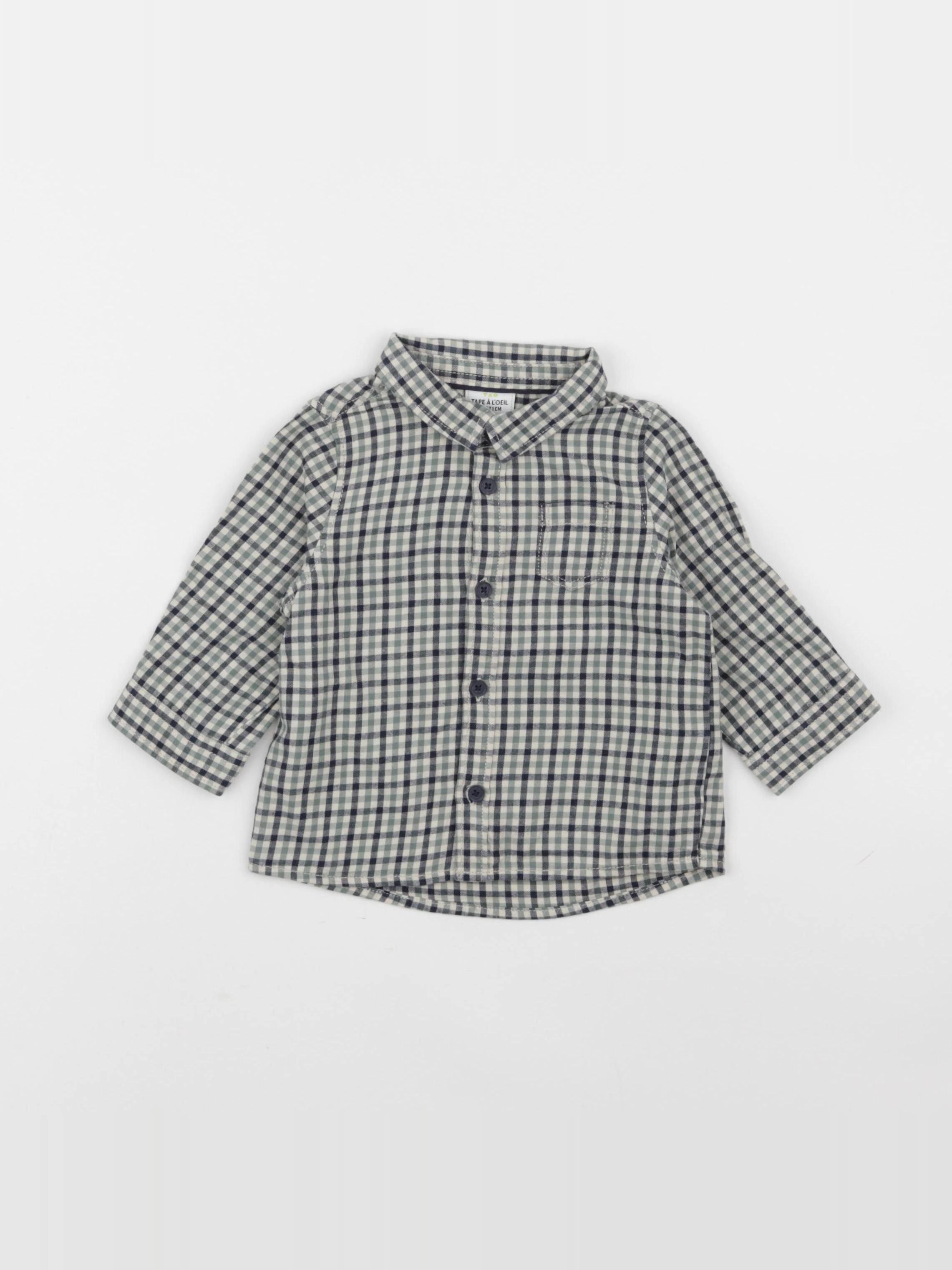 Tape à l'oeil - chemise vert - 9 mois
