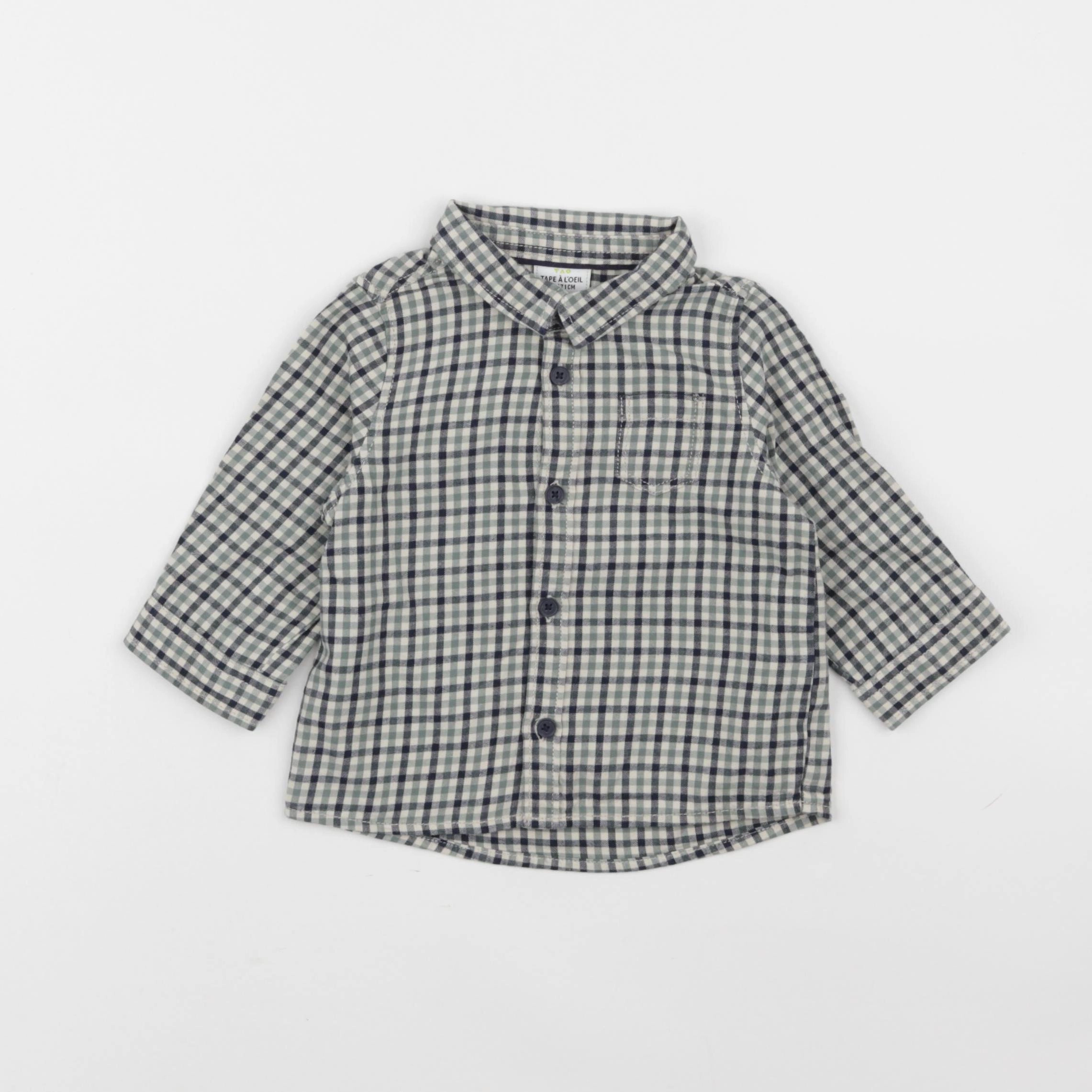 Tape à l'oeil - chemise vert - 9 mois