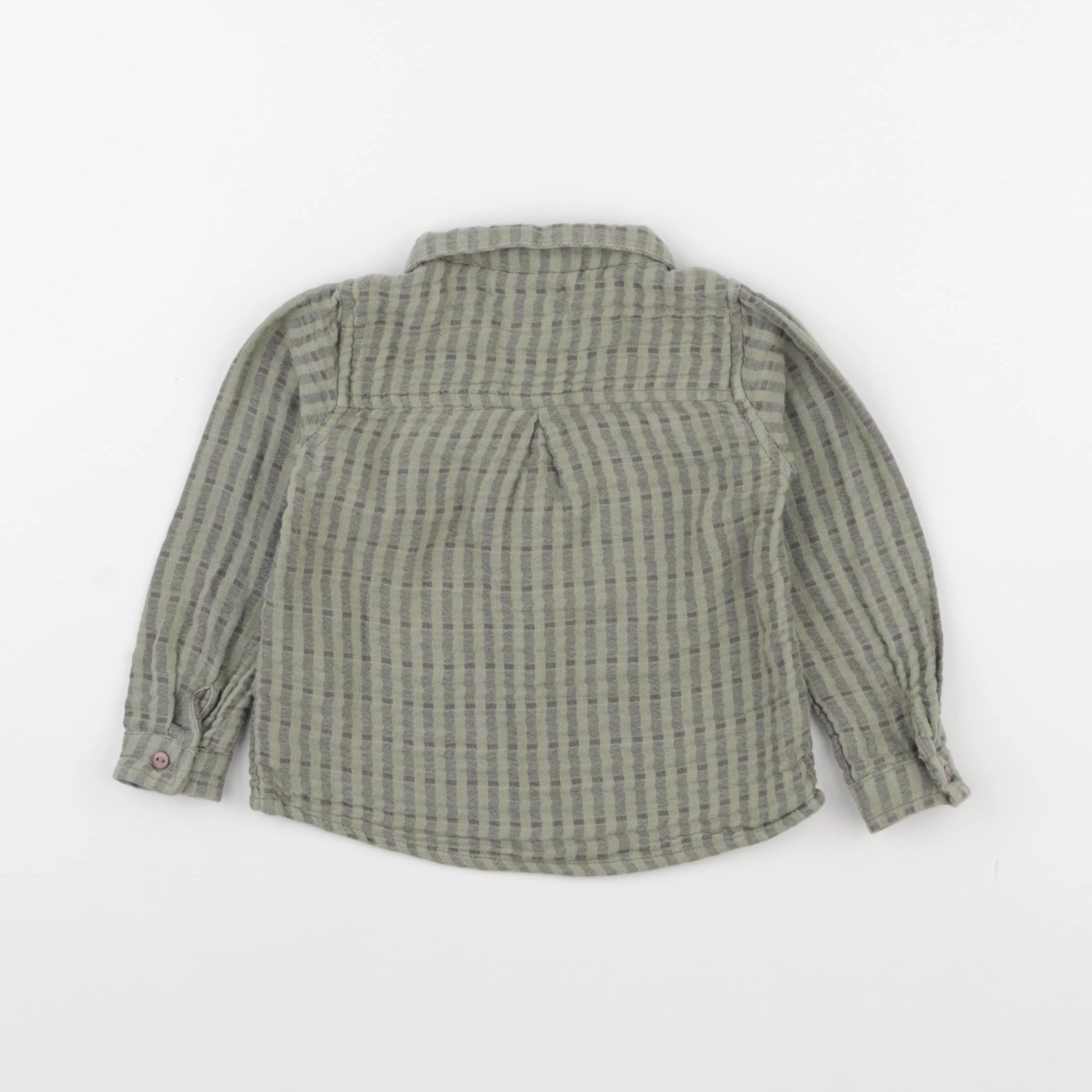 Arsène et les pipelettes - chemise vert - 24 mois