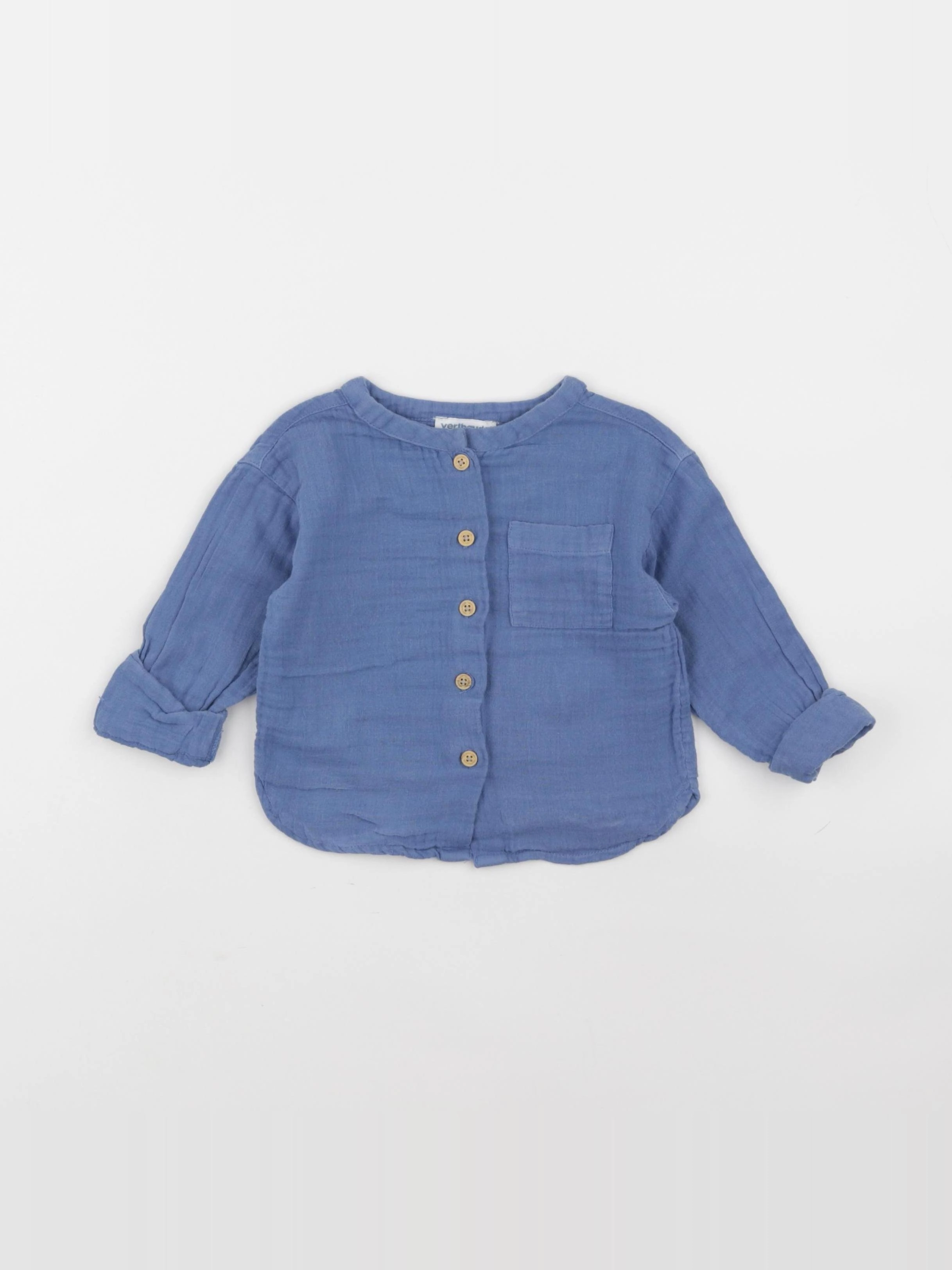 Vertbaudet - chemise bleu - 18 mois