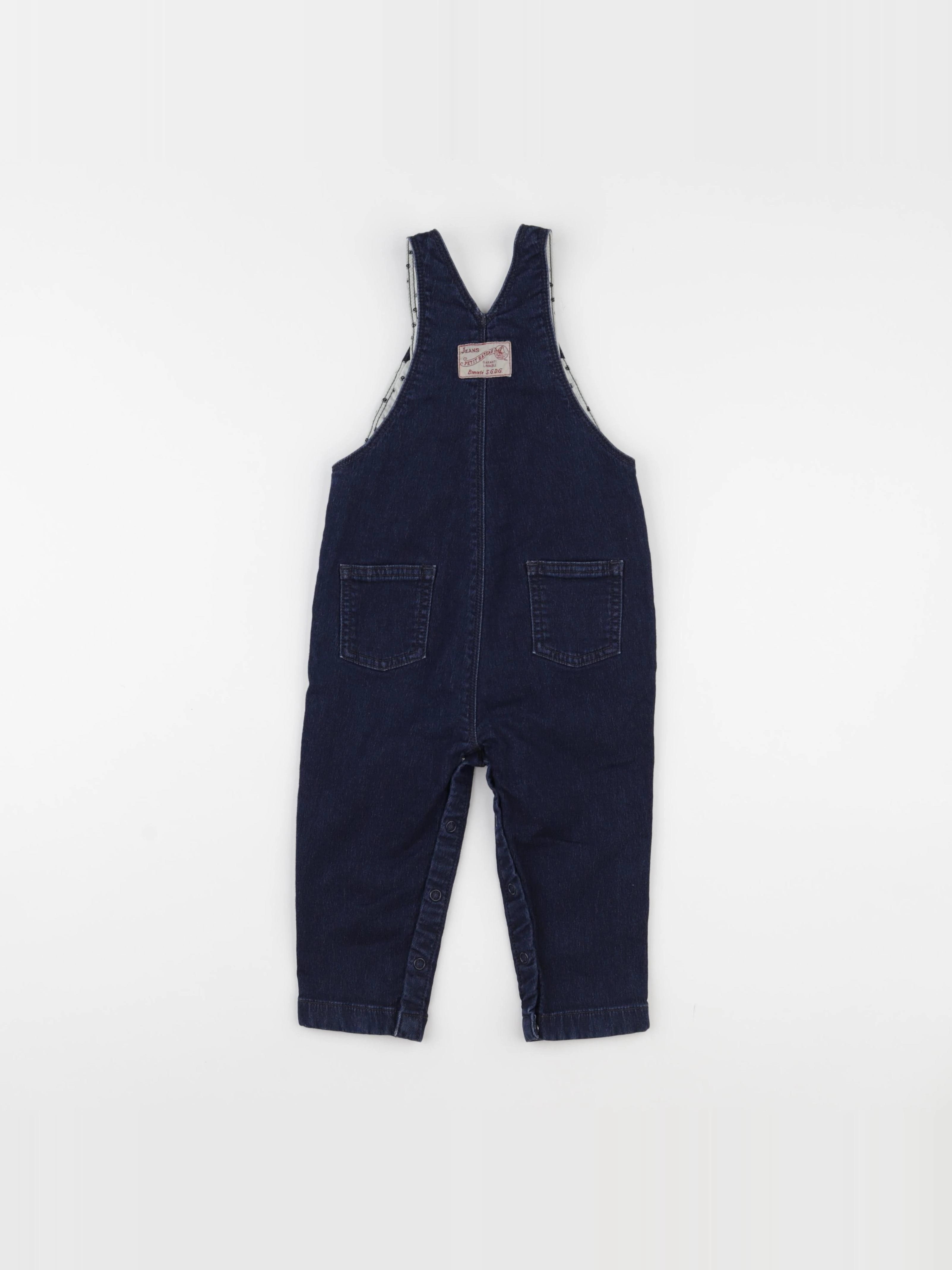 Petit Bateau - salopette bleu - 18 mois