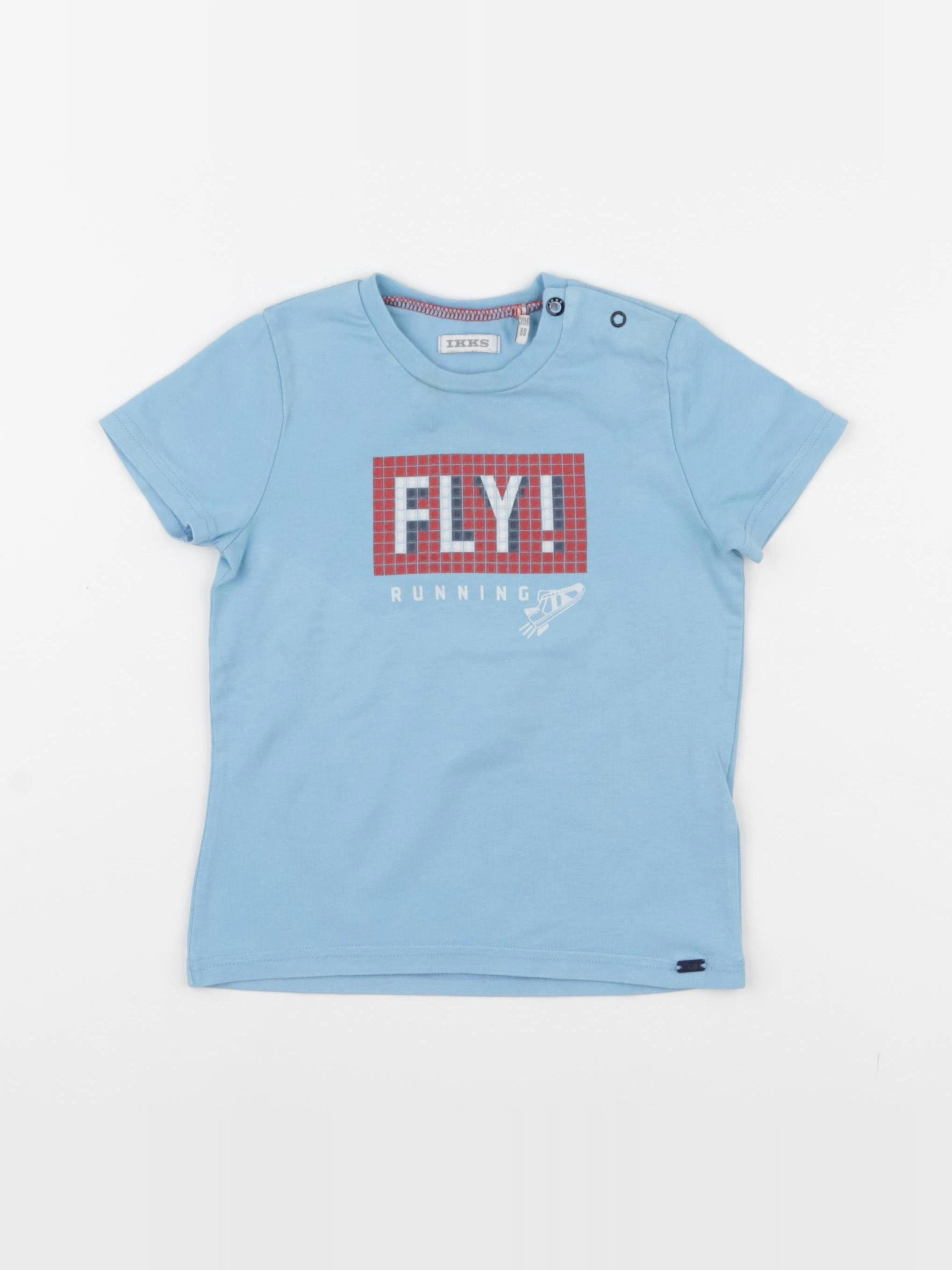 IKKS - tee-shirt bleu - 18 mois