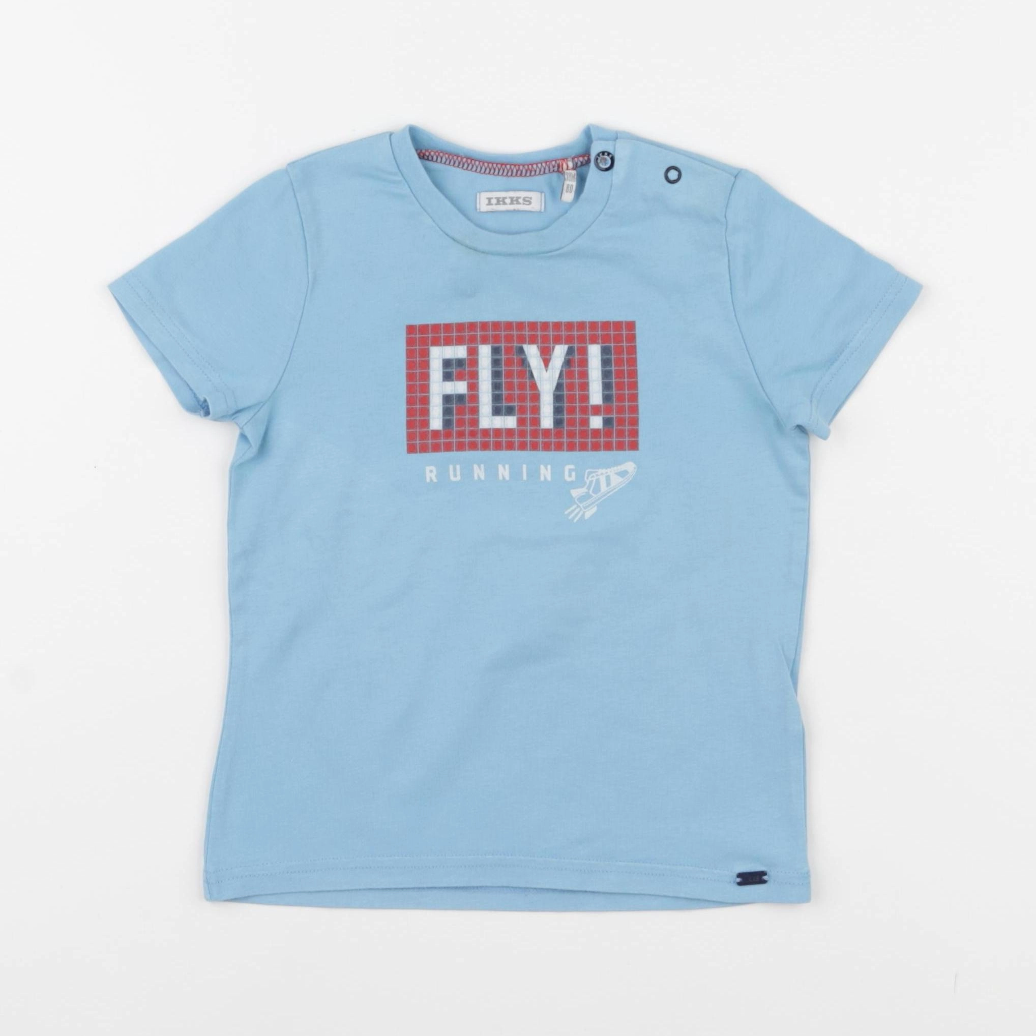 IKKS - tee-shirt bleu - 18 mois