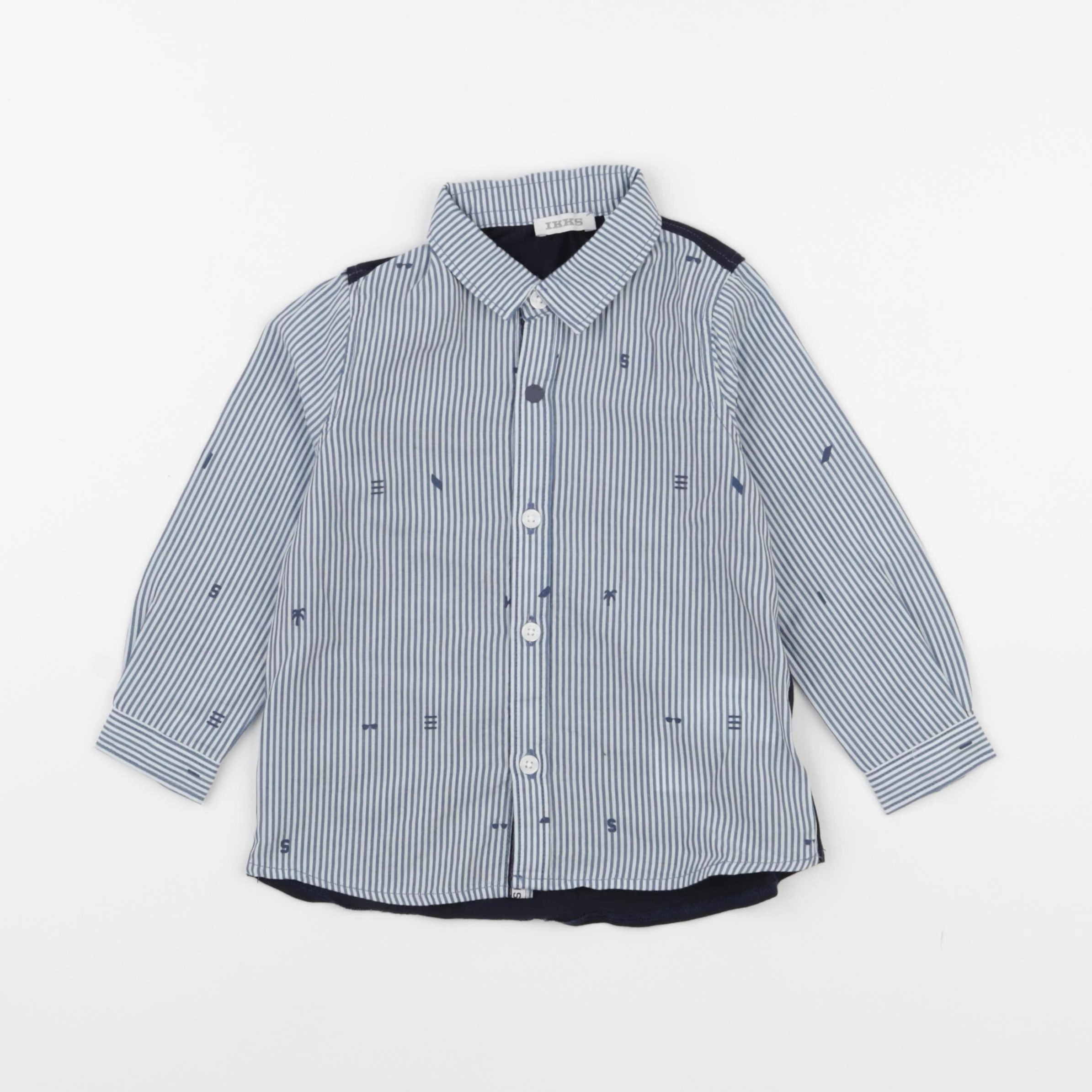 IKKS - chemise bleu - 18 mois