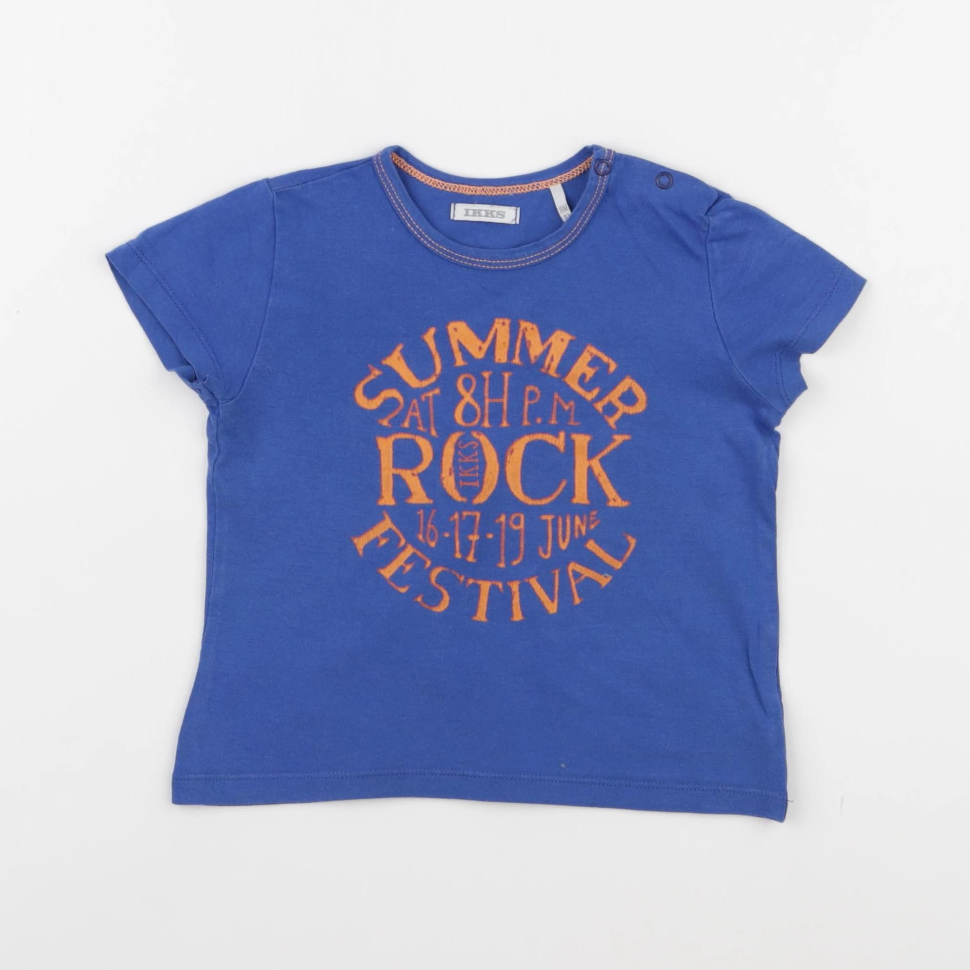 IKKS - tee-shirt bleu - 18 mois