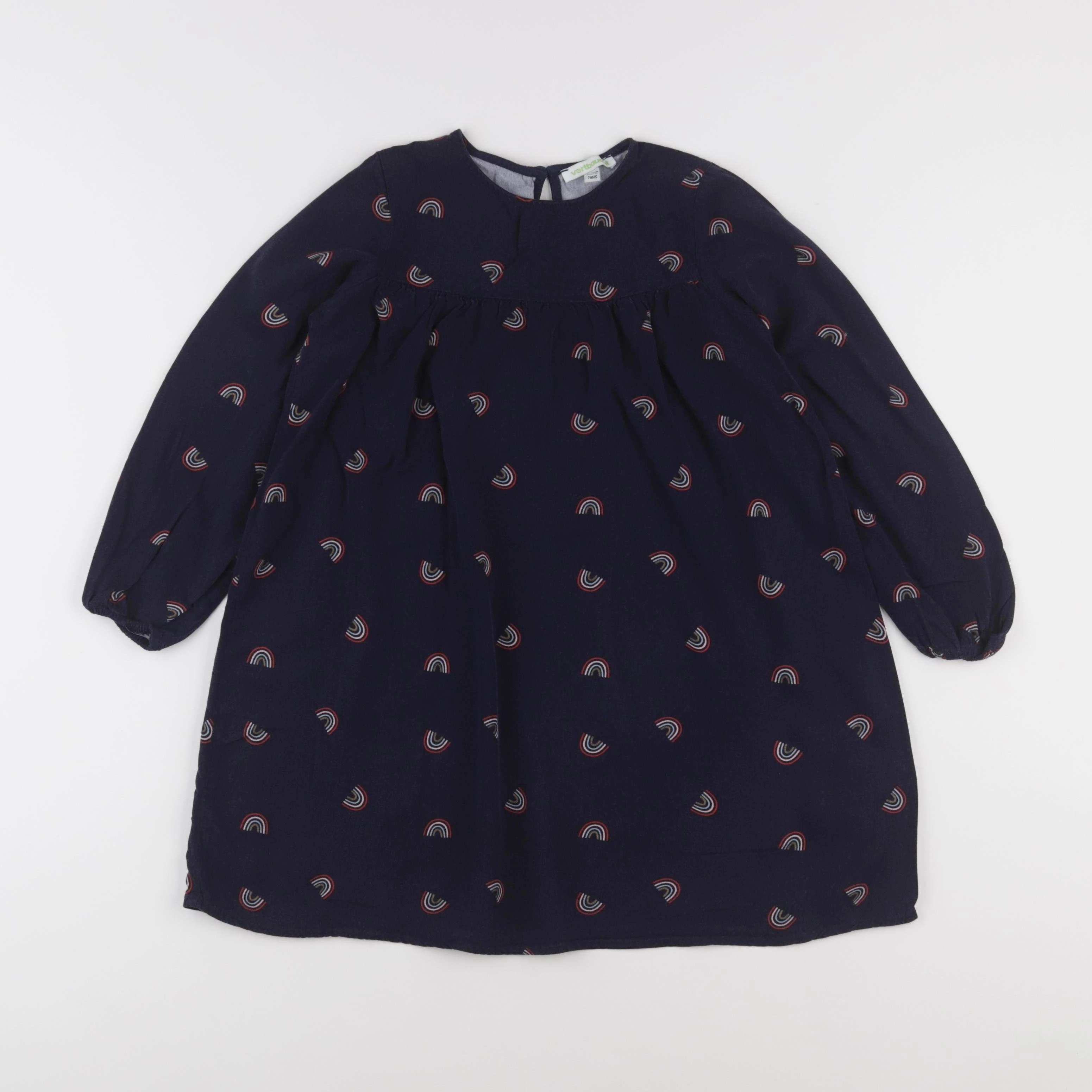 Vertbaudet - robe bleu - 7 ans