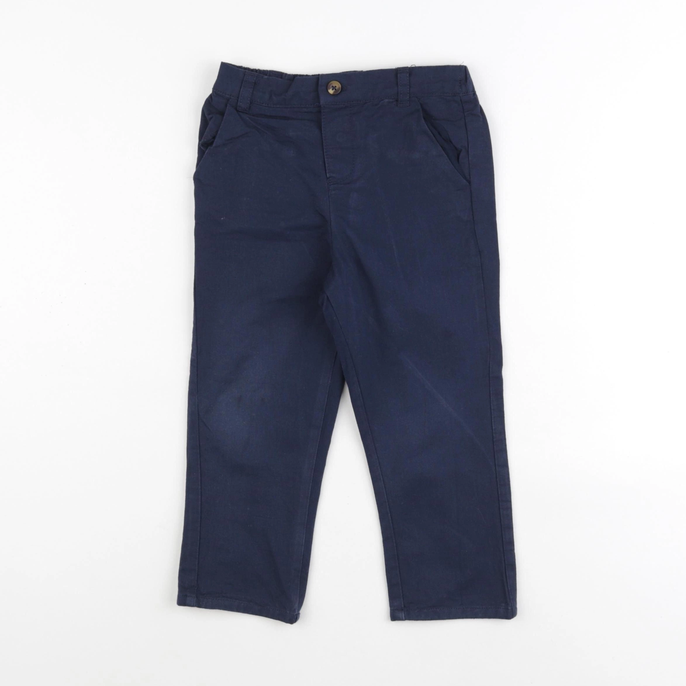 Vertbaudet - pantalon bleu - 36 mois