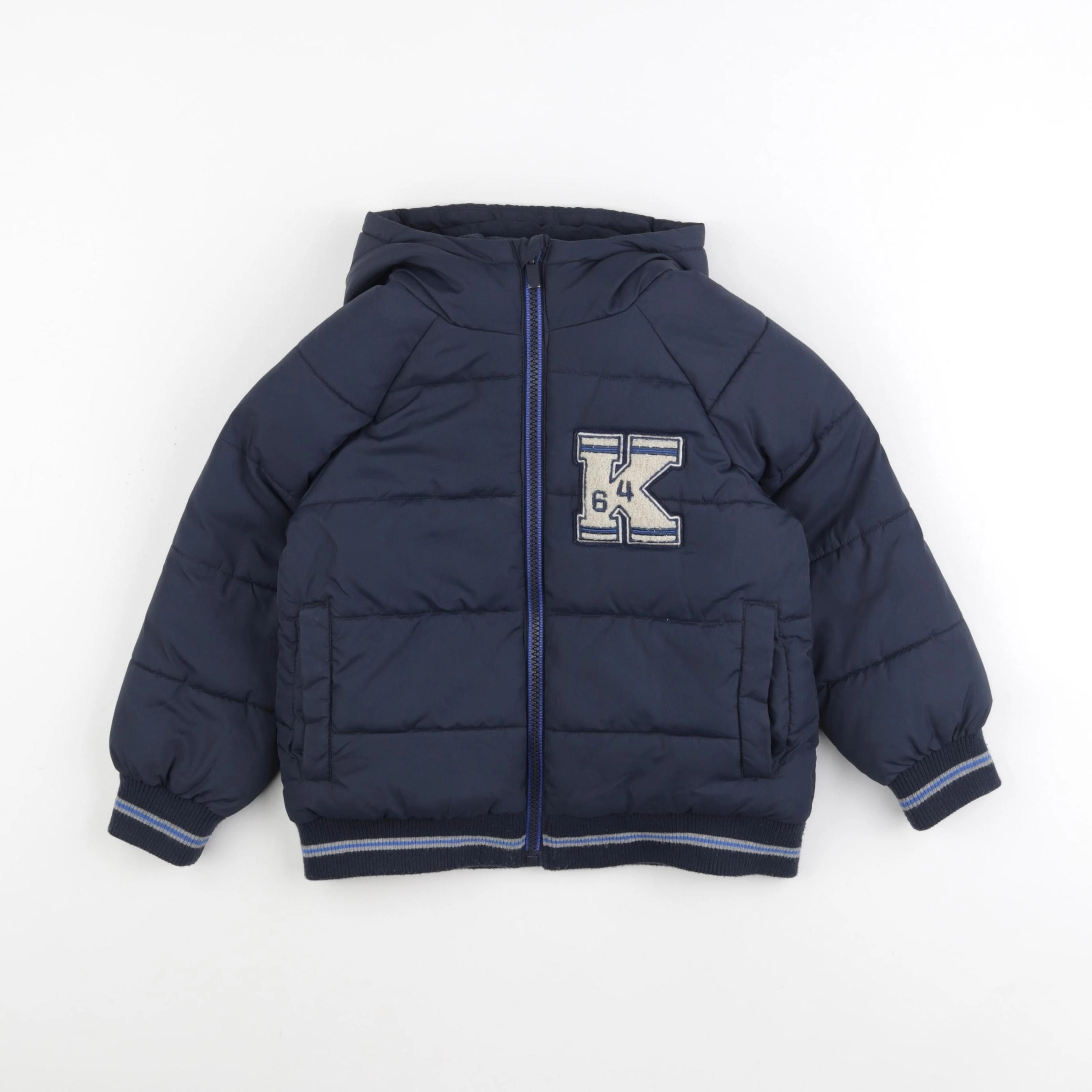 Vertbaudet - doudoune bleu - 4 ans