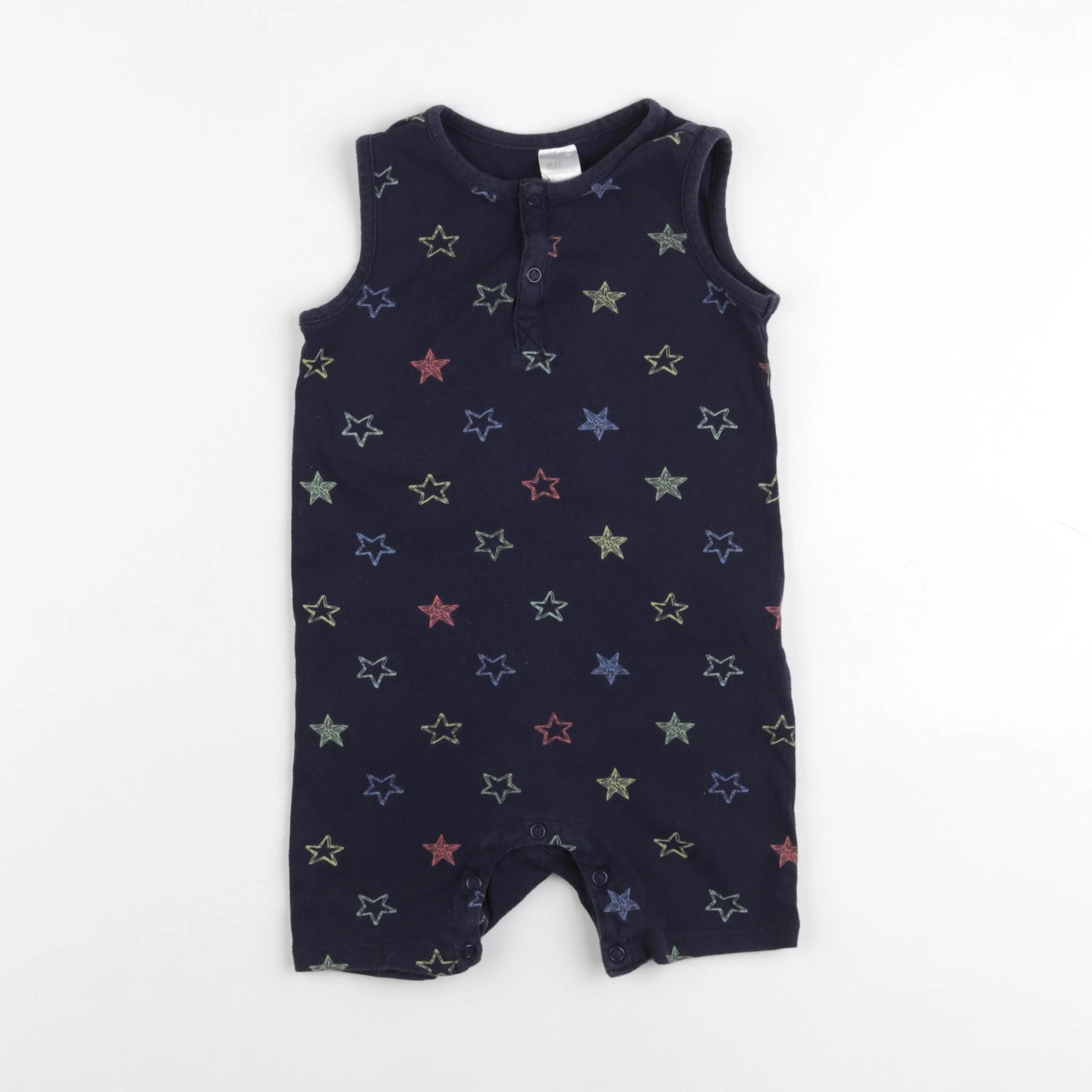 H&M - pyjama coton bleu - 18/24 mois