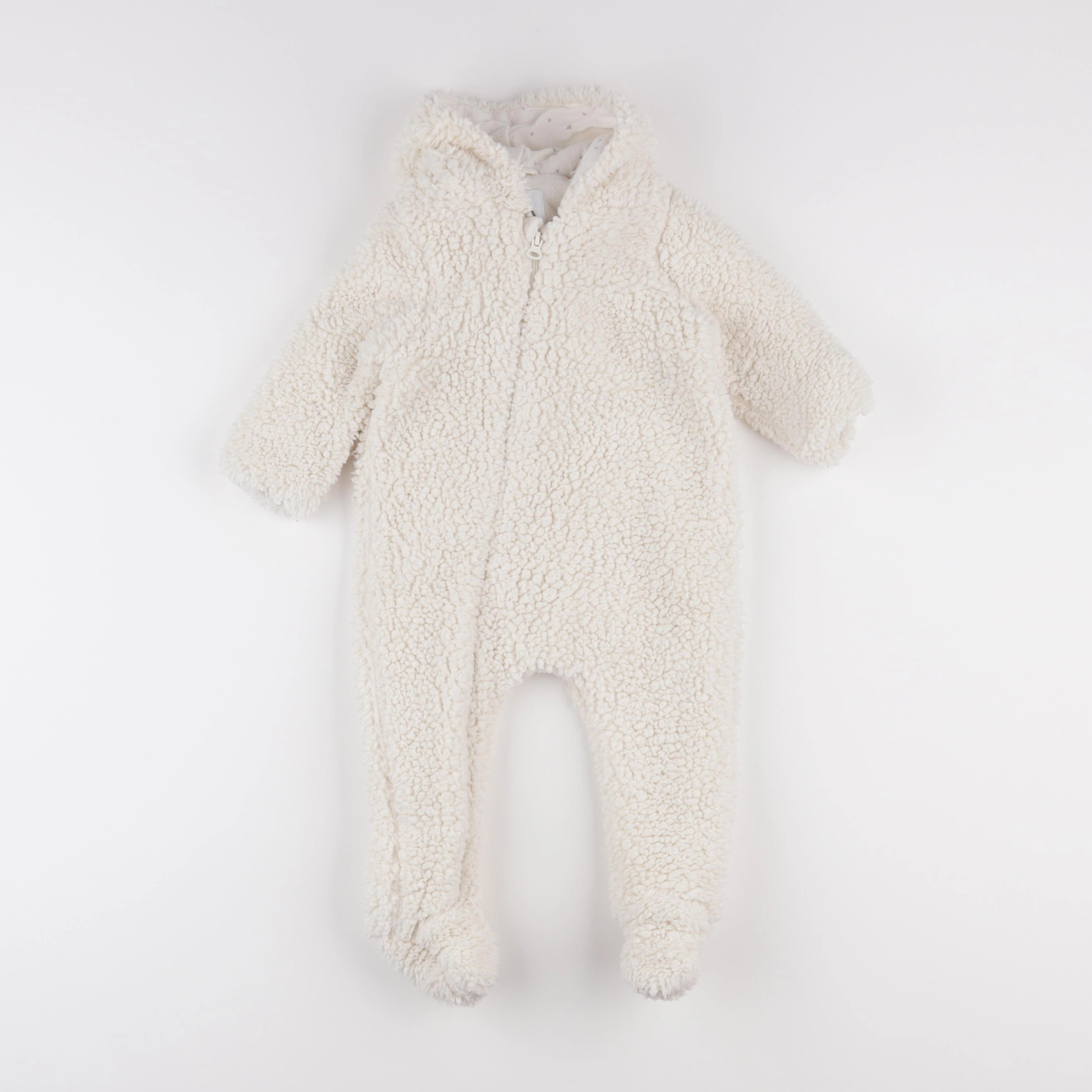 Zara - combi-pilote blanc - 6/9 mois