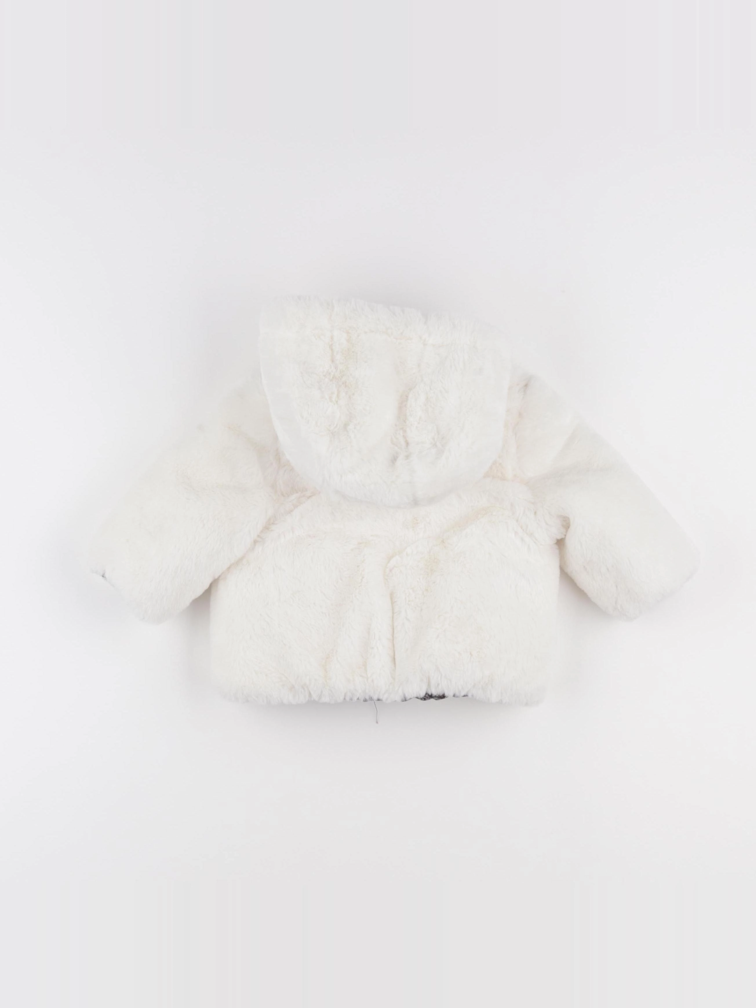 IKKS - doudoune réversible blanc, rose - 6/9 mois